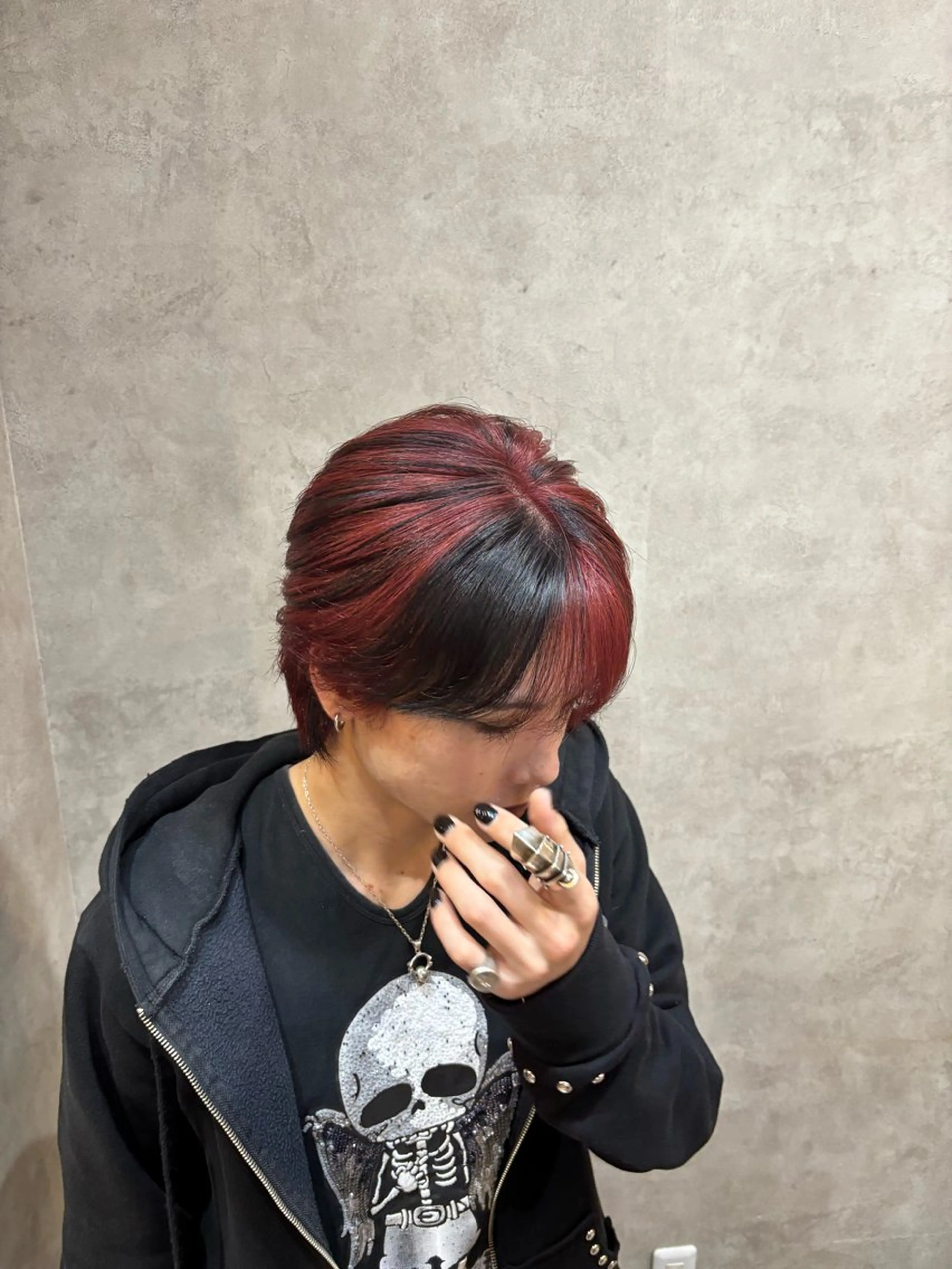 カラー メンズ メンズブリーチ ブリーチ レッドカラー ヘアカラー 艶髪/縮毛矯正 /hikaruのヘアスタイル