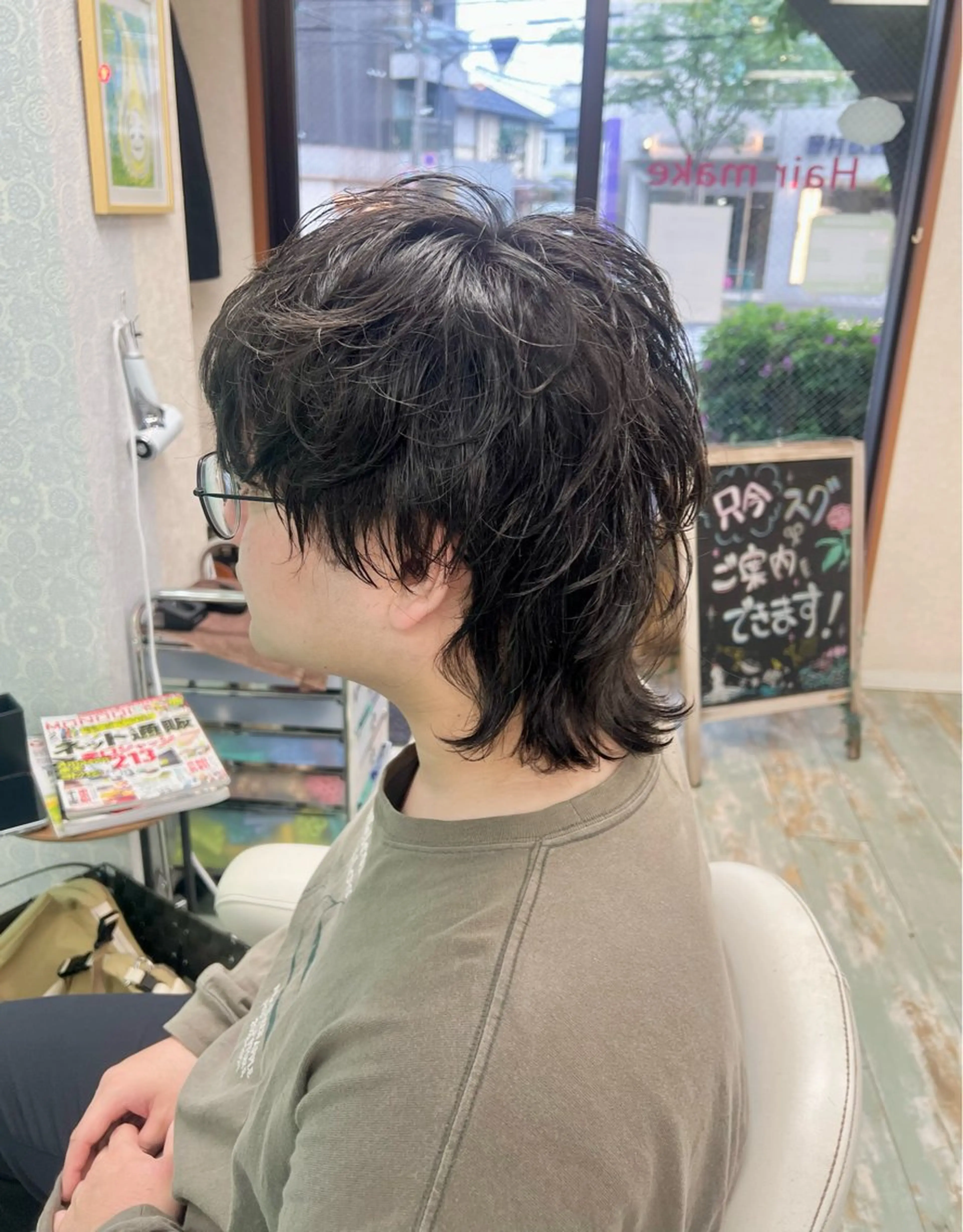 ミディアム カット パーマ 田牧 みゆきのヘアスタイル