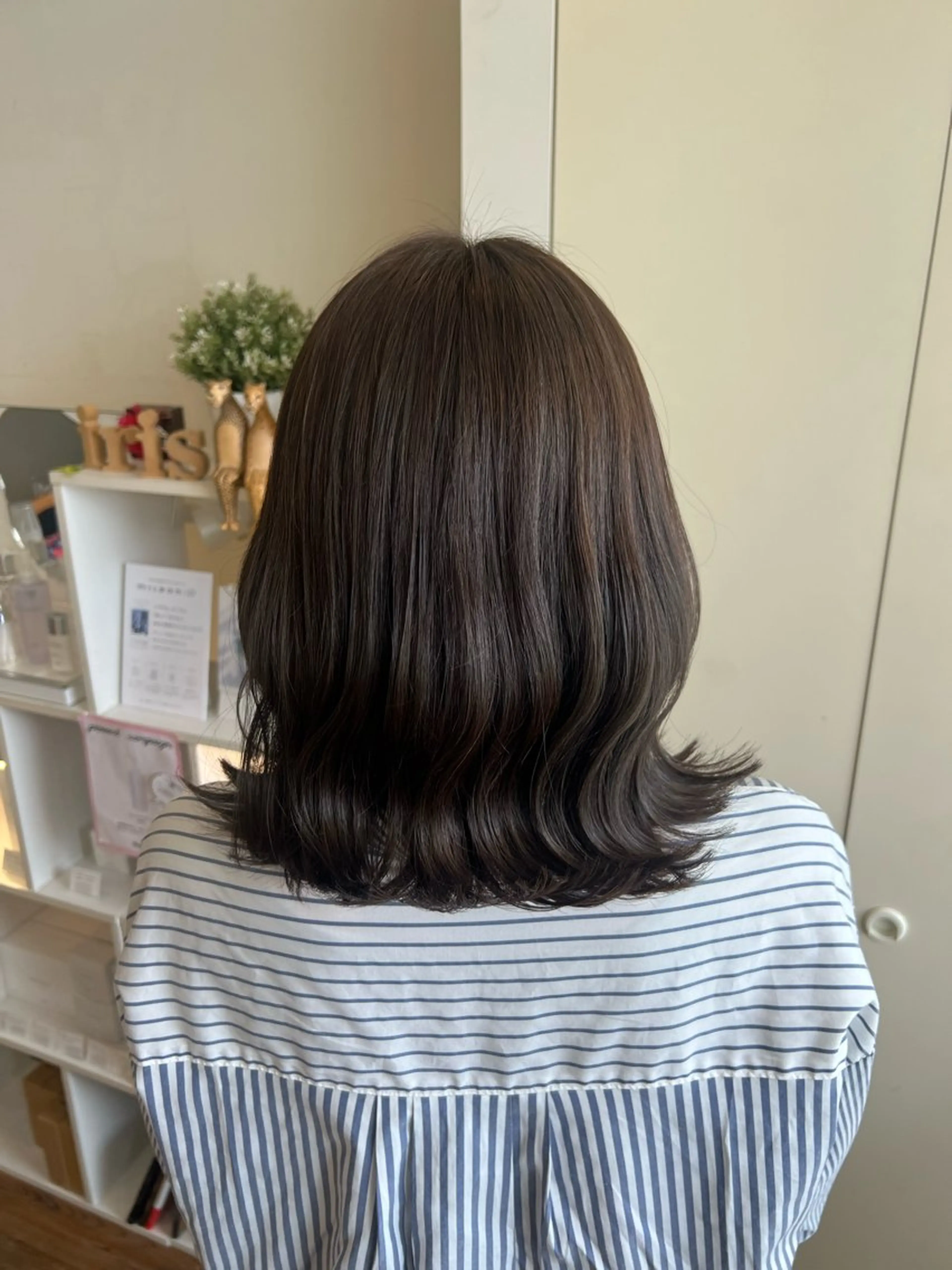 ミディアム カラー ヘアカラー トリートメント 竹添 有梨沙のヘアスタイル