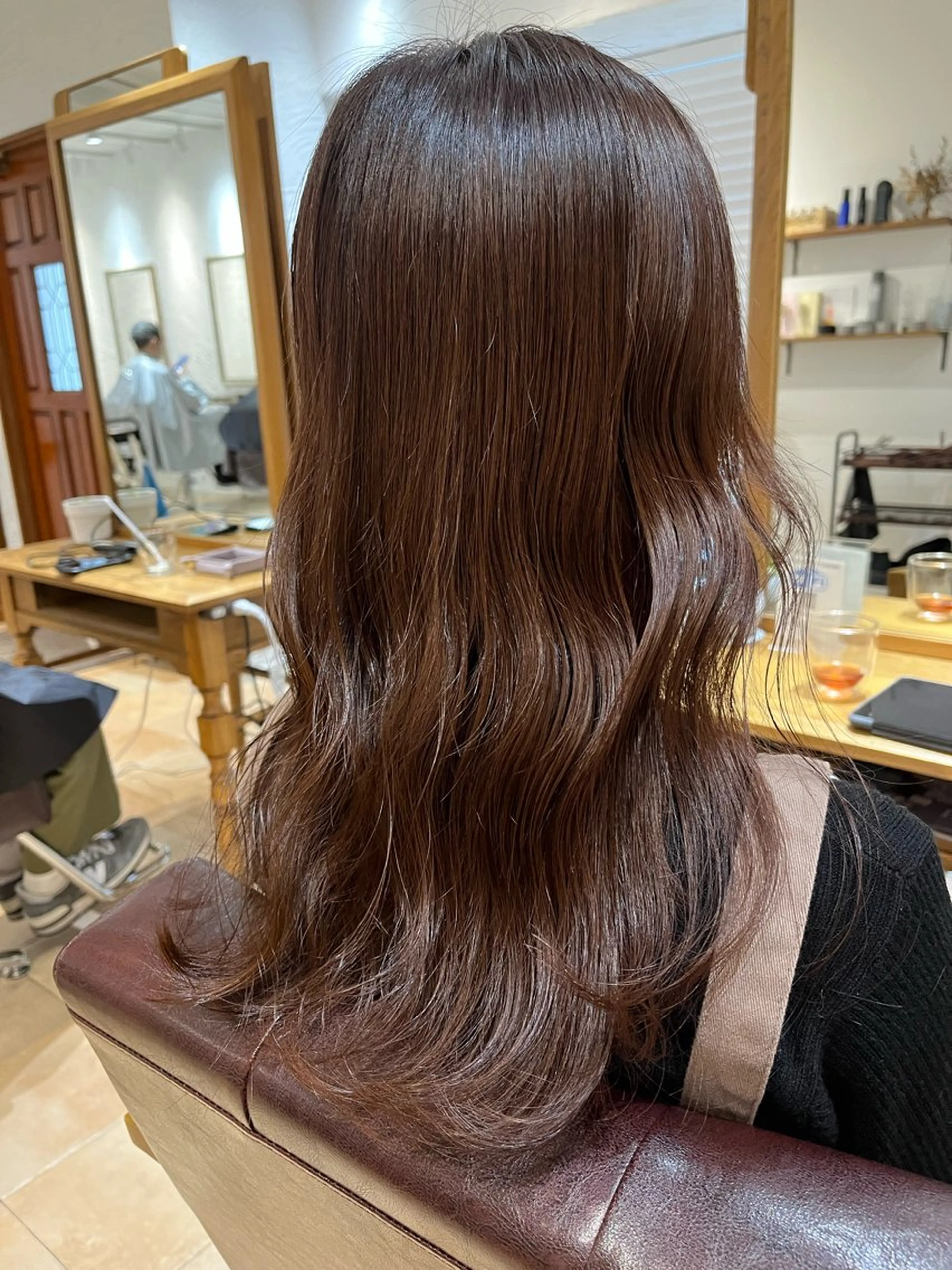 ミディアム カラー ブラウンカラー モカブラウン カット ヘアカラー トリートメント 🌈透明感カラー🌈 🌟吉田祐介🌟のヘアスタイル