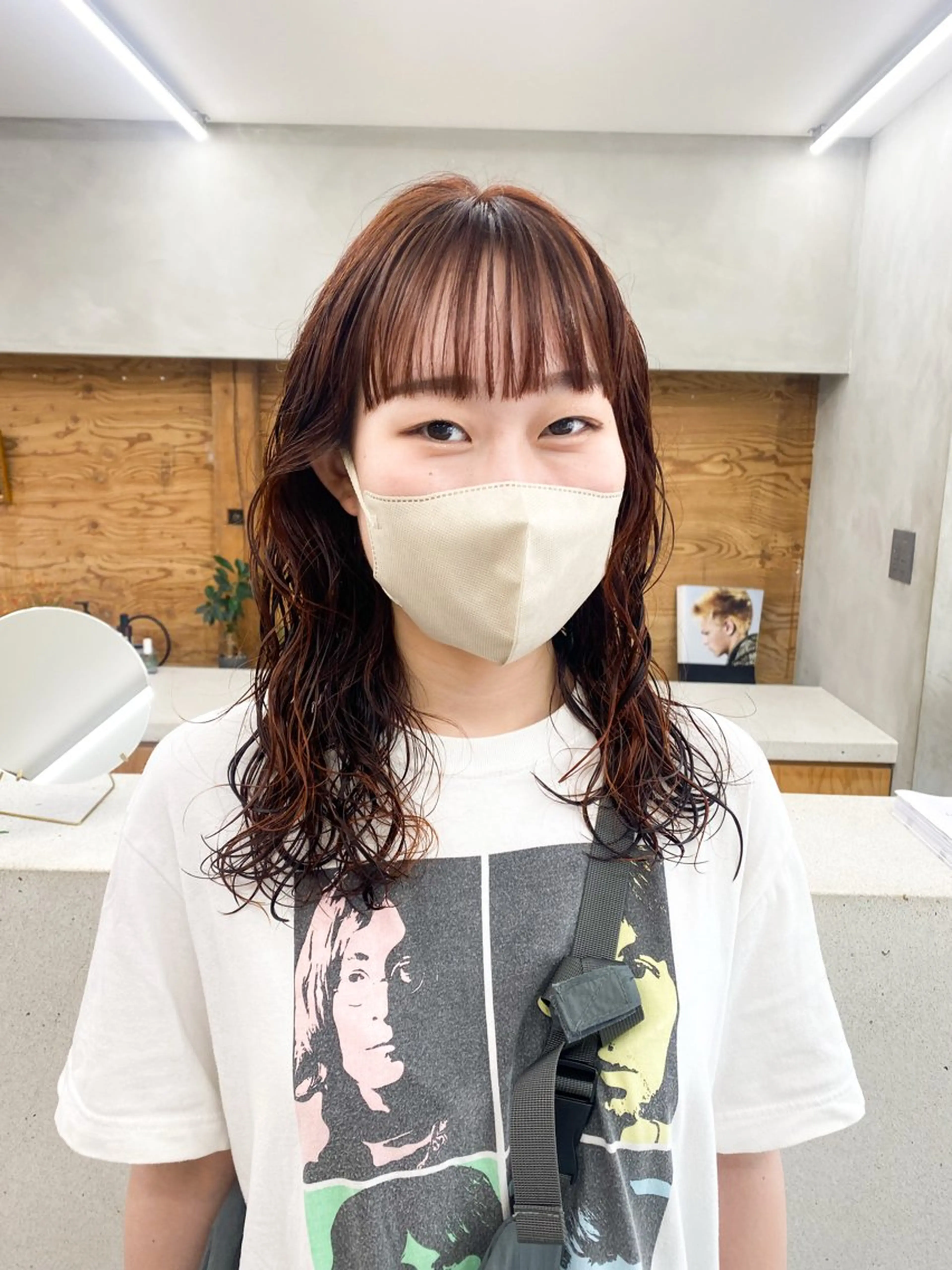 ミディアム パーマ ミディアムパーマ カット パーマ トリートメント D.c.t eikoのヘアスタイル