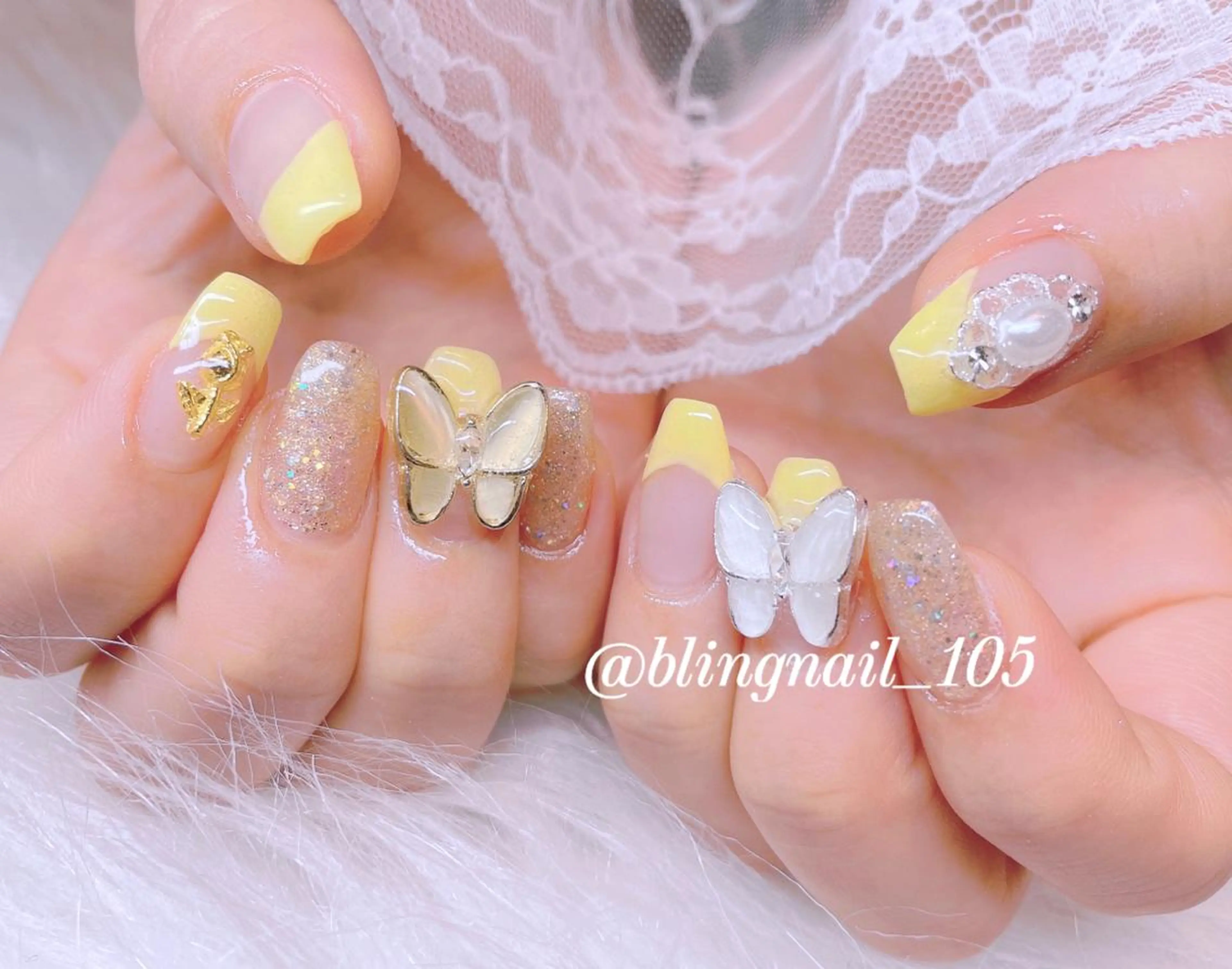 ネイル 23時まで❤︎韓国、 ワンホンネイルのネイルデザイン