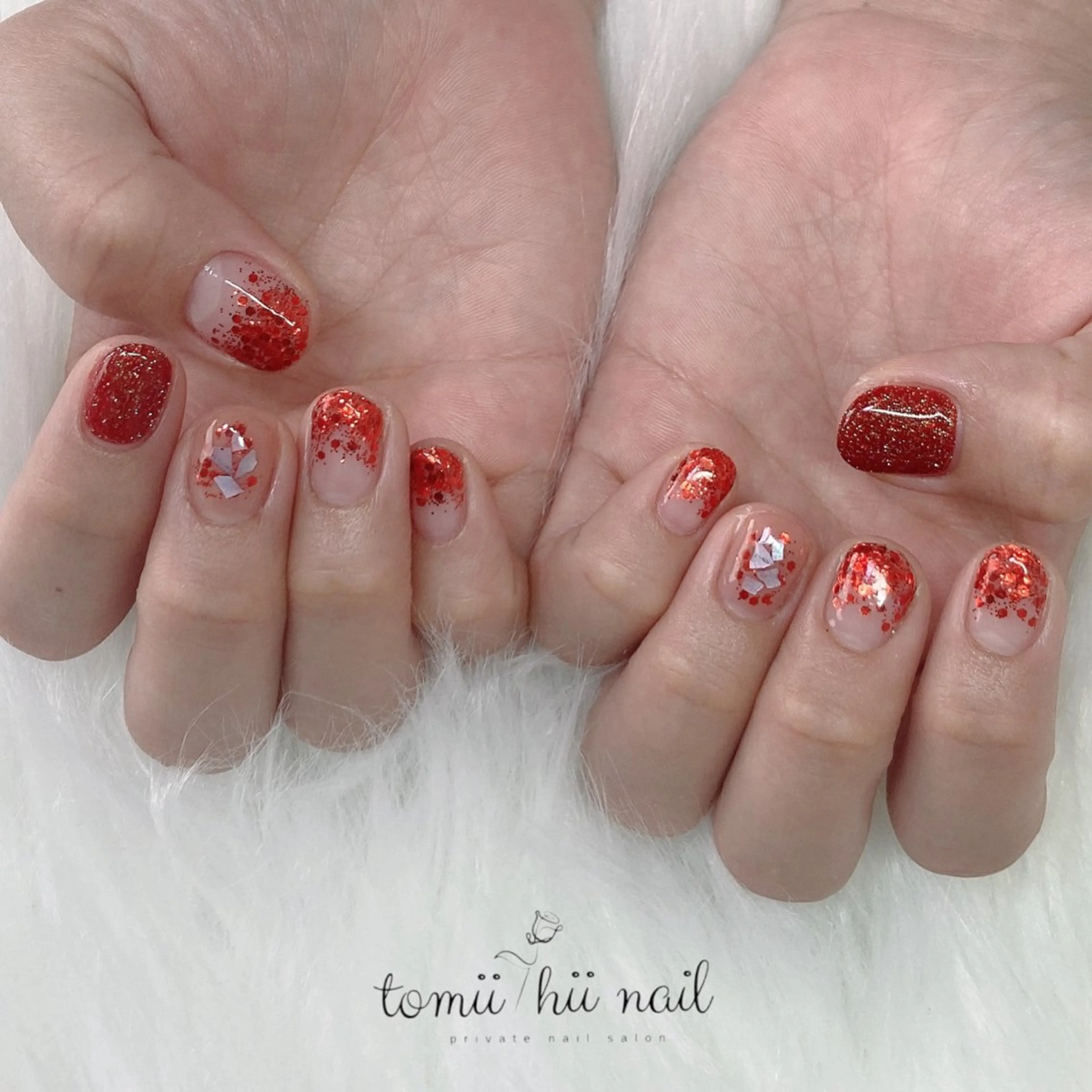 ネイル フラッシュネイル ラメ(グリッター) tomii-hii -nailのその他イメージ