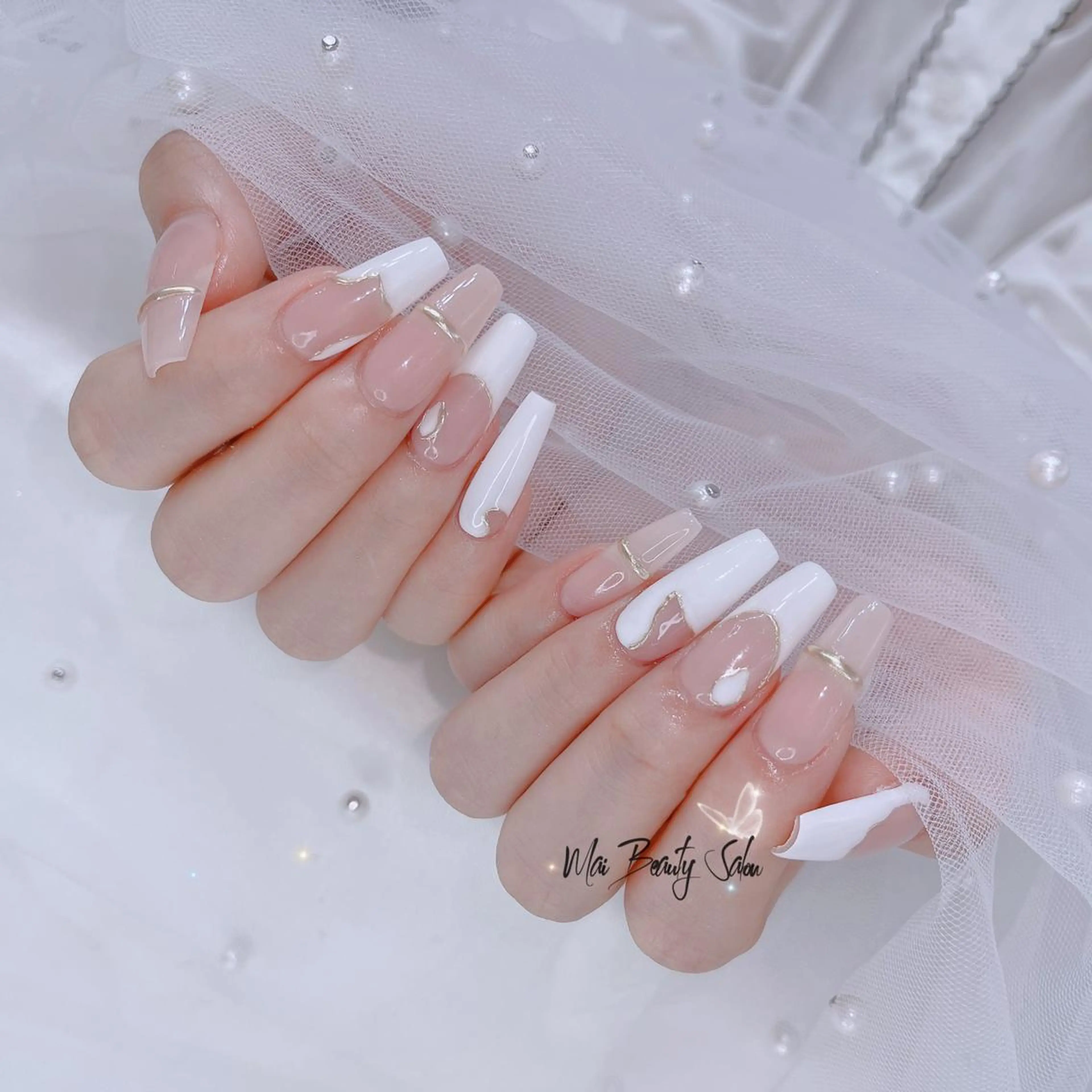 ネイル フットネイル ジェルネイル マグネットネイル パラジェル ワンホンネイル MaiBeauty Niのネイルデザイン