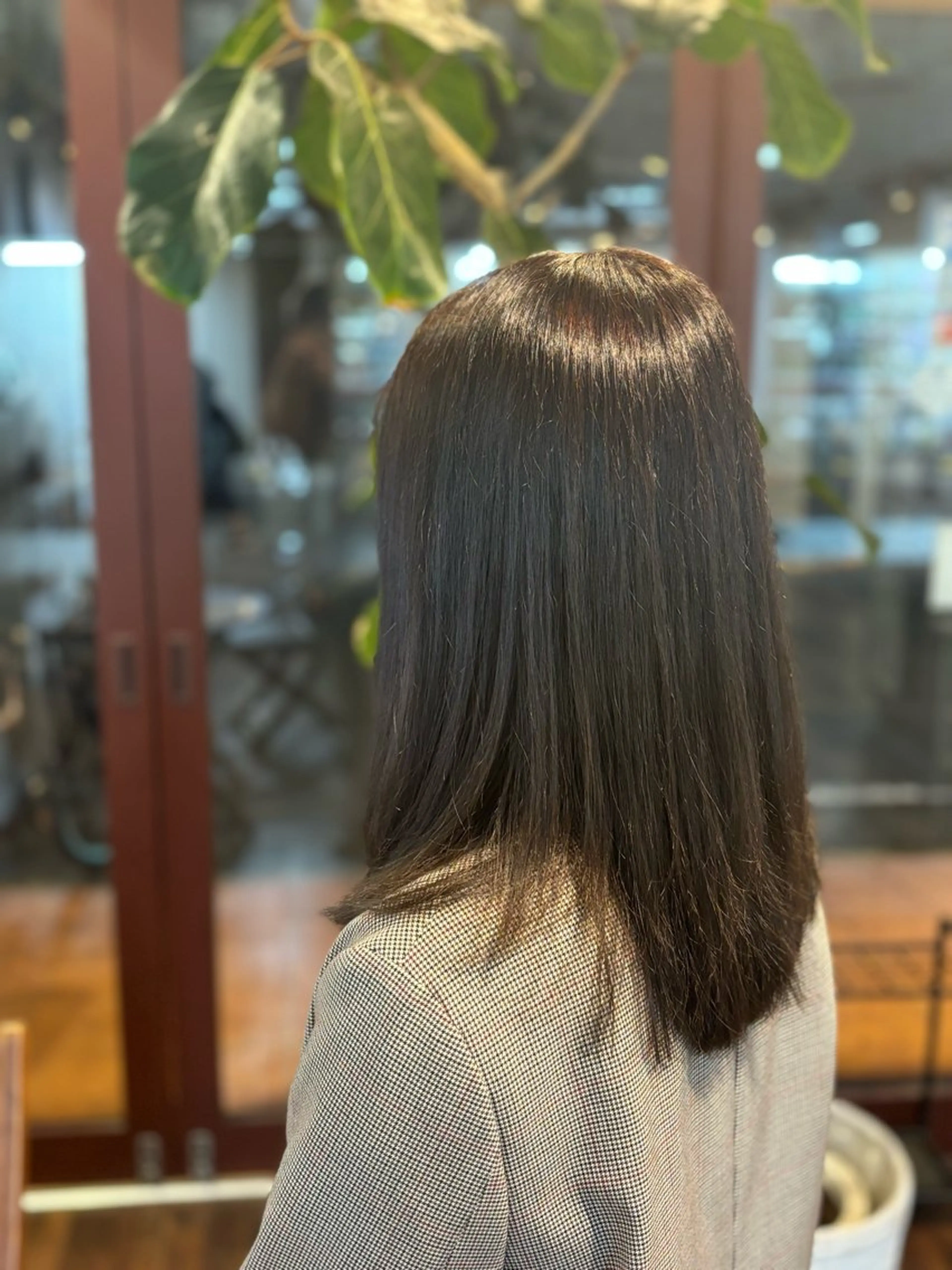 ミディアム カラー 透明感カラー 天川 満博のヘアスタイル