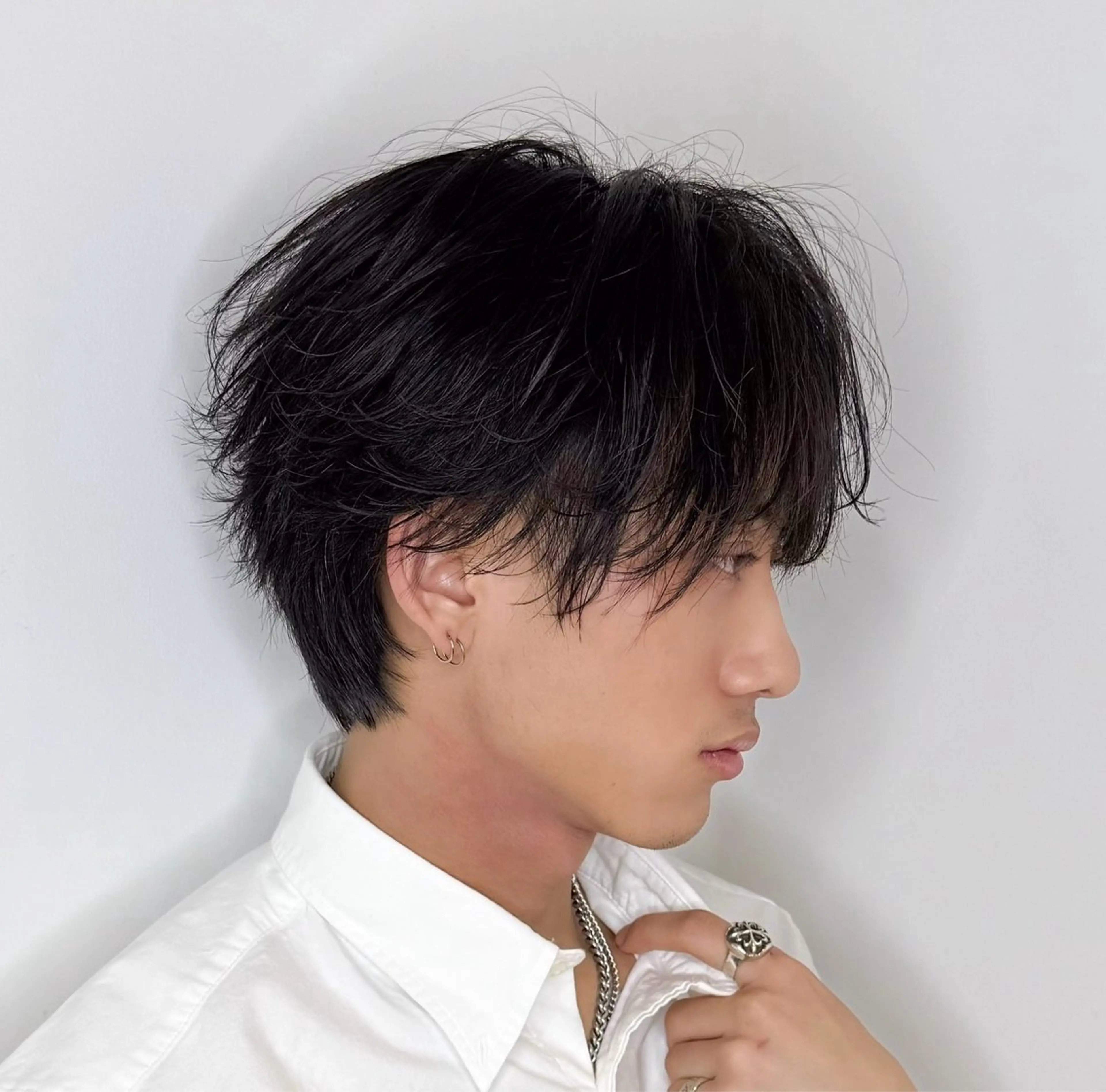 ミディアム パーマ メンズ カット パーマ メンズ特化/パーマ /名駅/SUMIのヘアスタイル