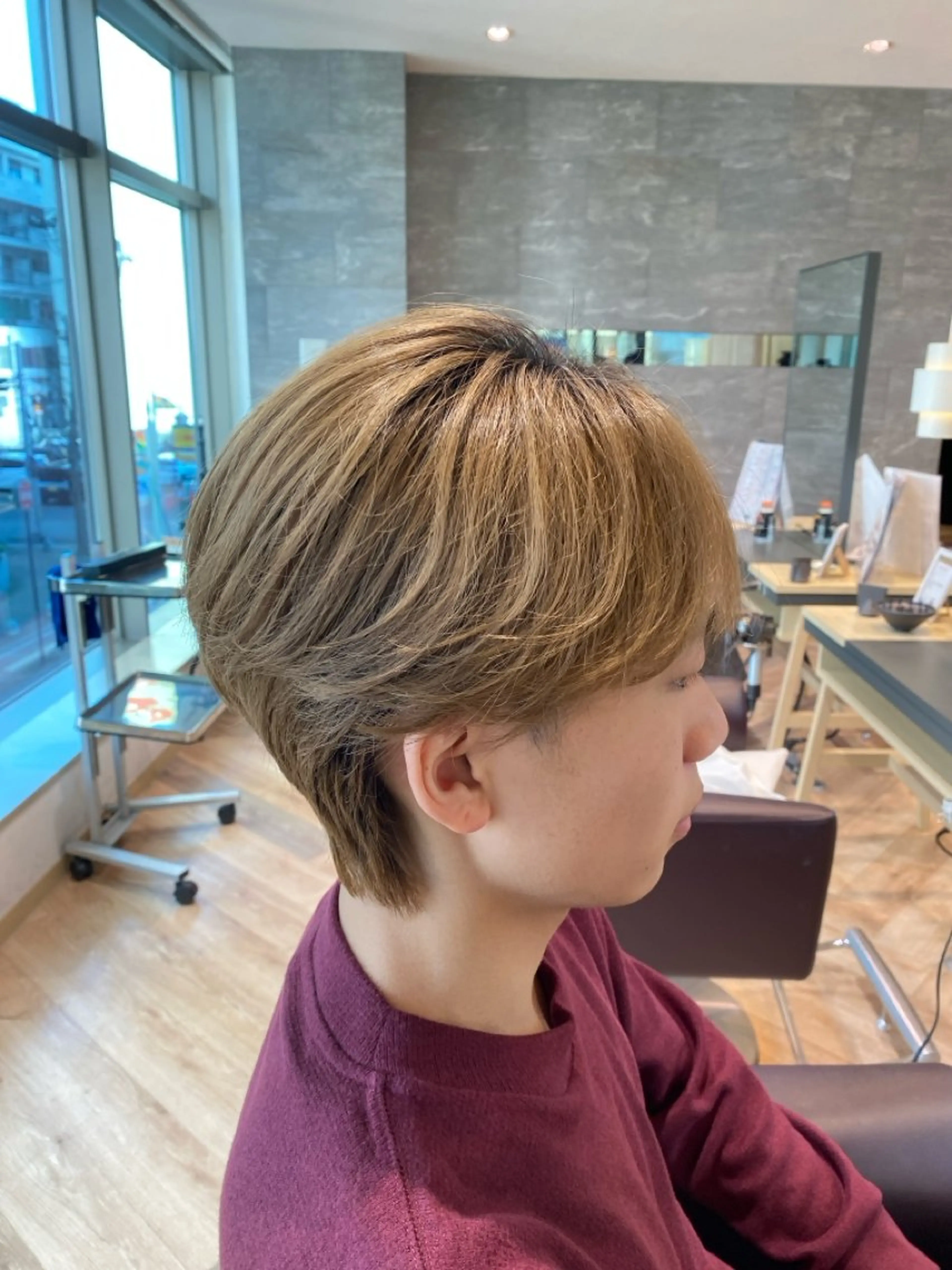 ショート カラー メンズ メンズ特化/フェザー /パーマ/伊勢元のヘアスタイル