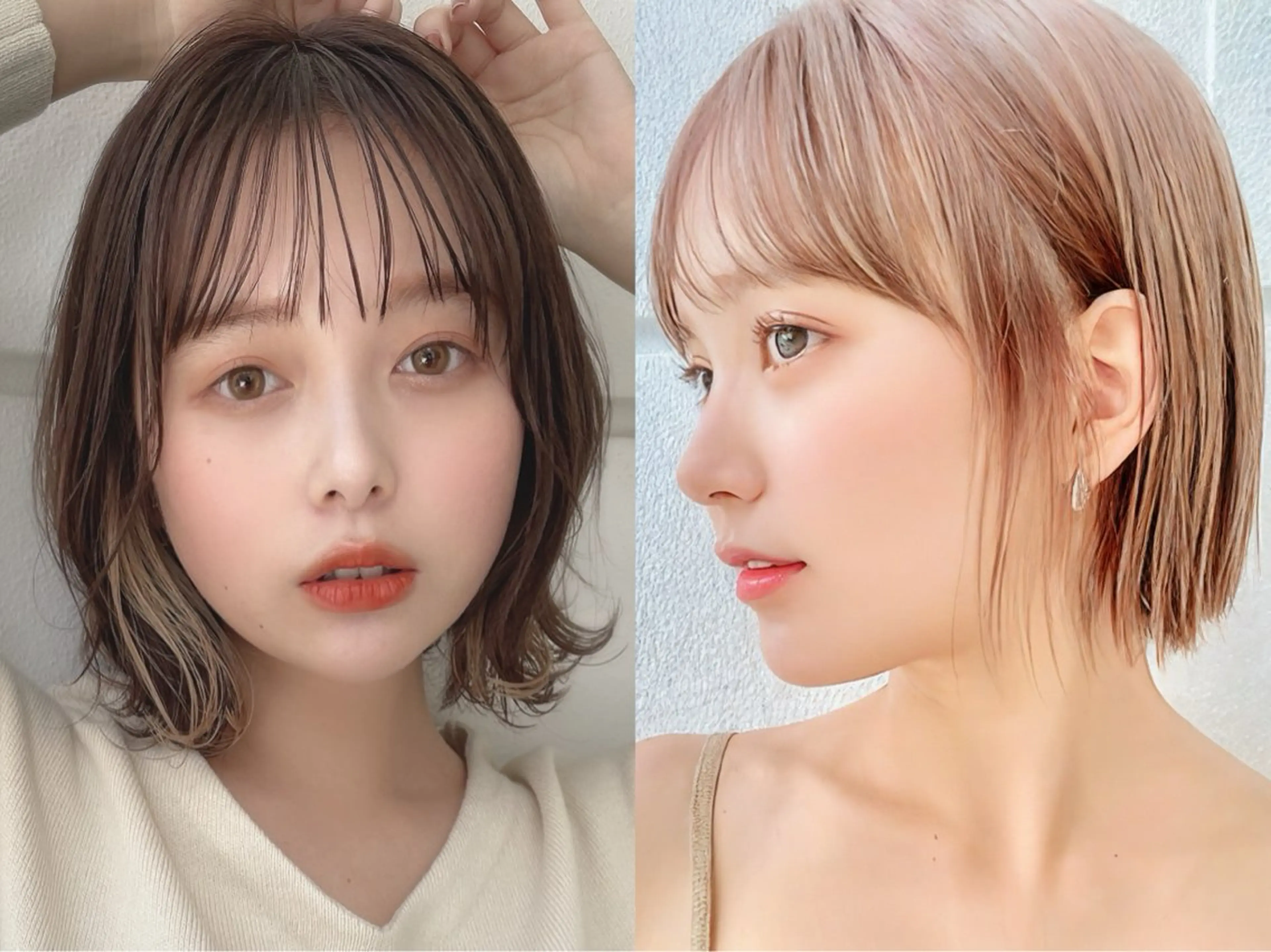 ショート カット ヘアカラー トリートメント じょー／ボブ カット/白髪ぼかしのヘアスタイル