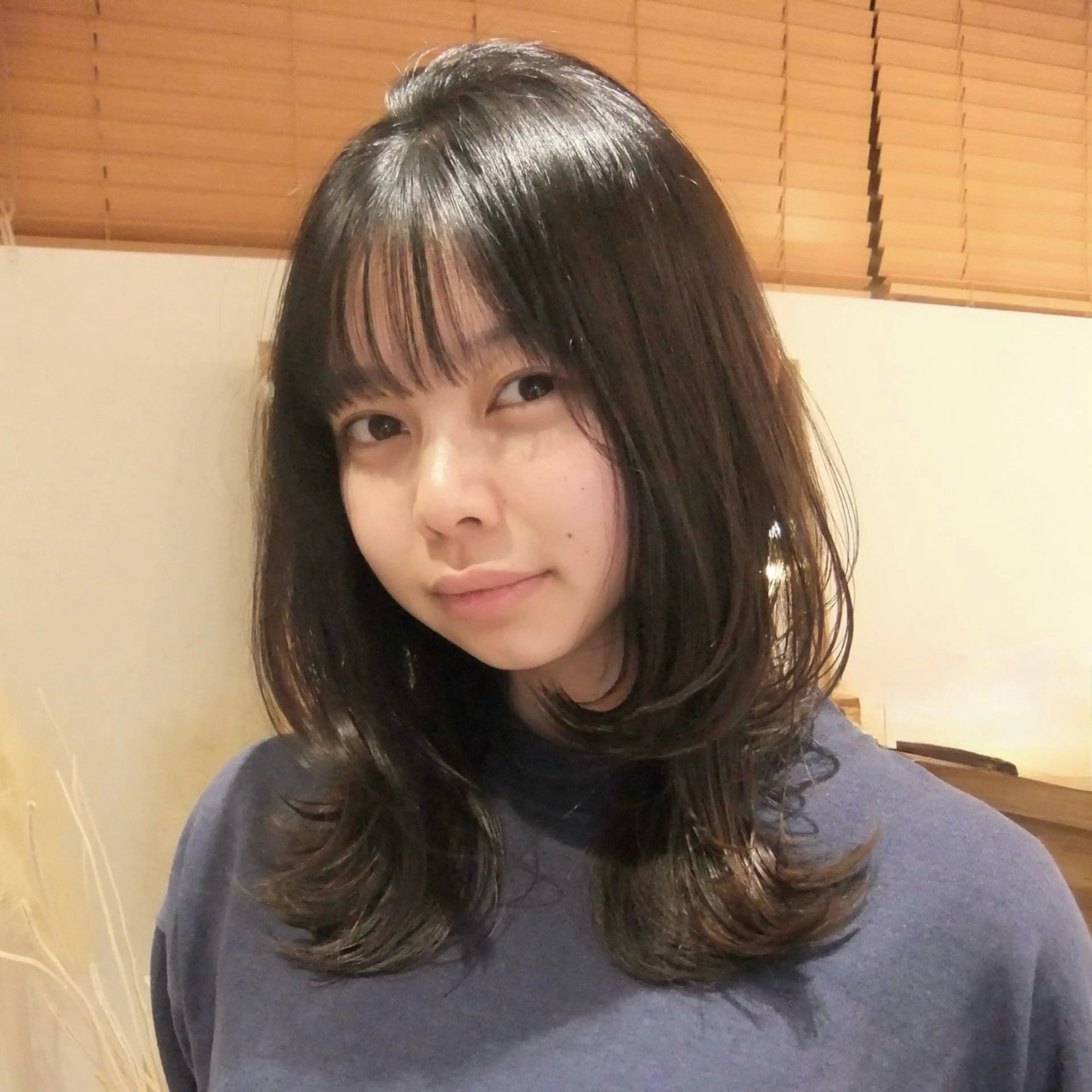 ミディアム カラー カット レイヤー/似合わせ/ yuan⟡.·のヘアスタイル