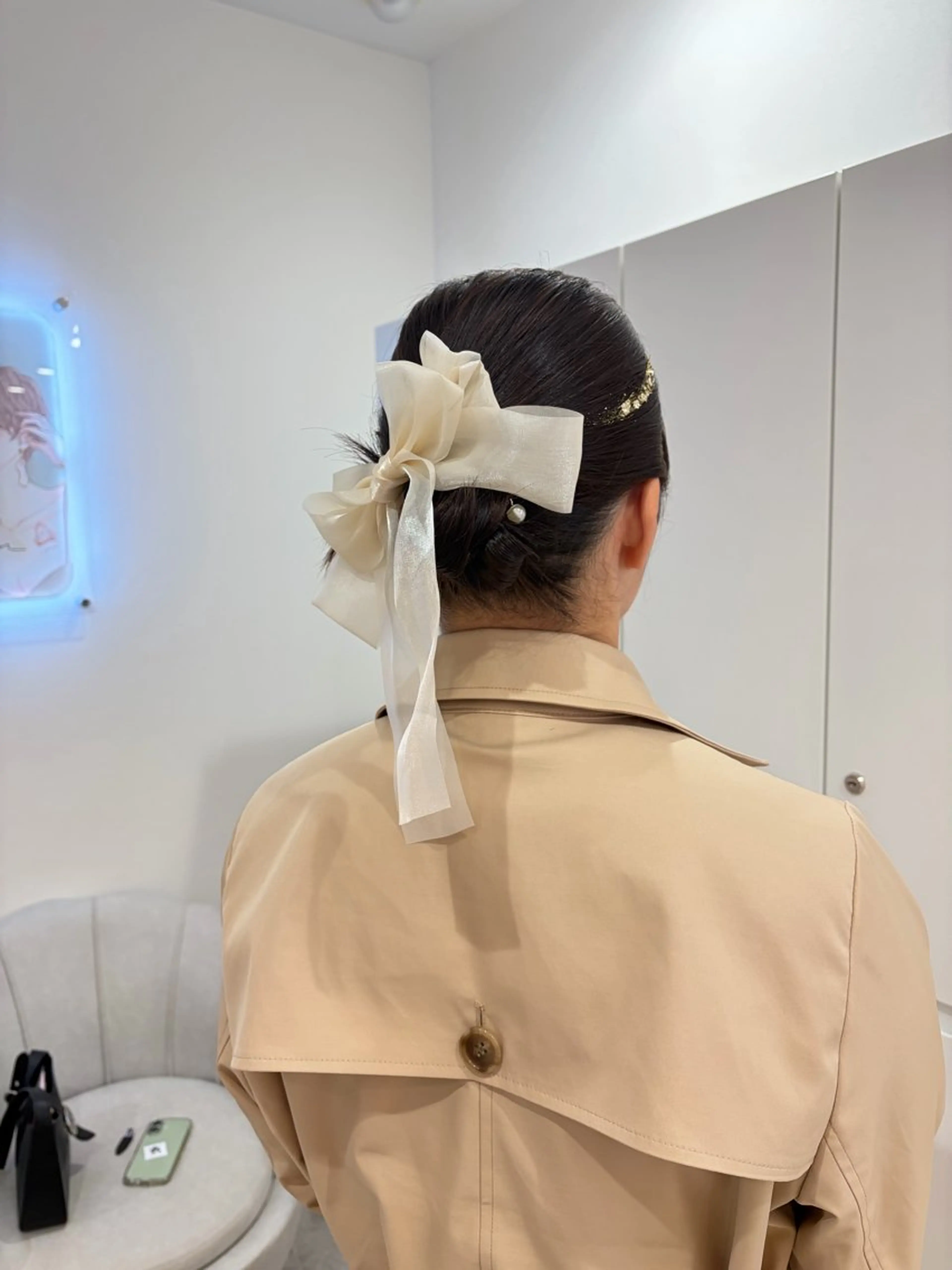 ショート ヘアアレンジ ヘアセット はるか/ヘアアレンジ カチモリ・ゆるふわのヘアスタイル