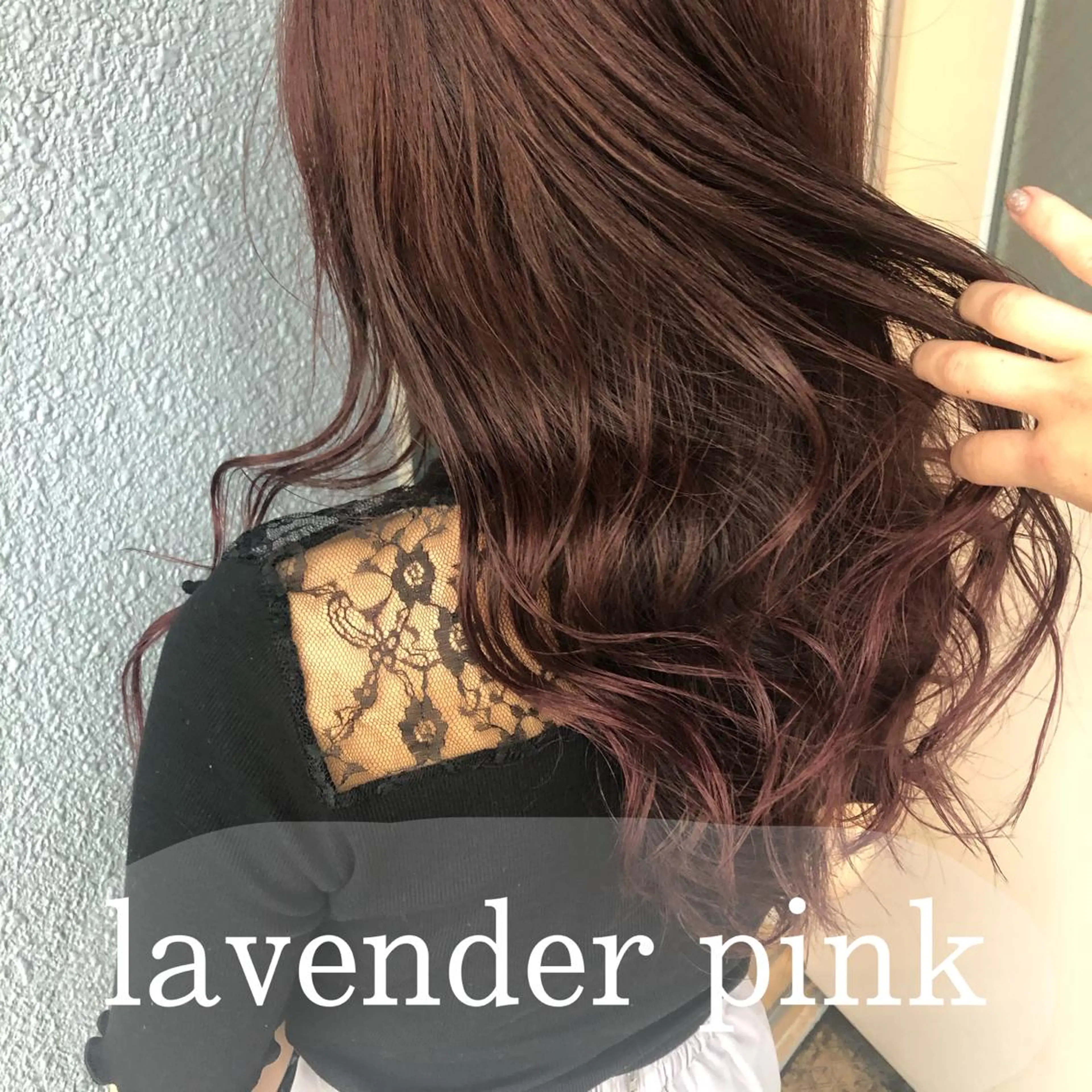 ロング カラー なつき/艶ピンク/ girly hairのヘアスタイル