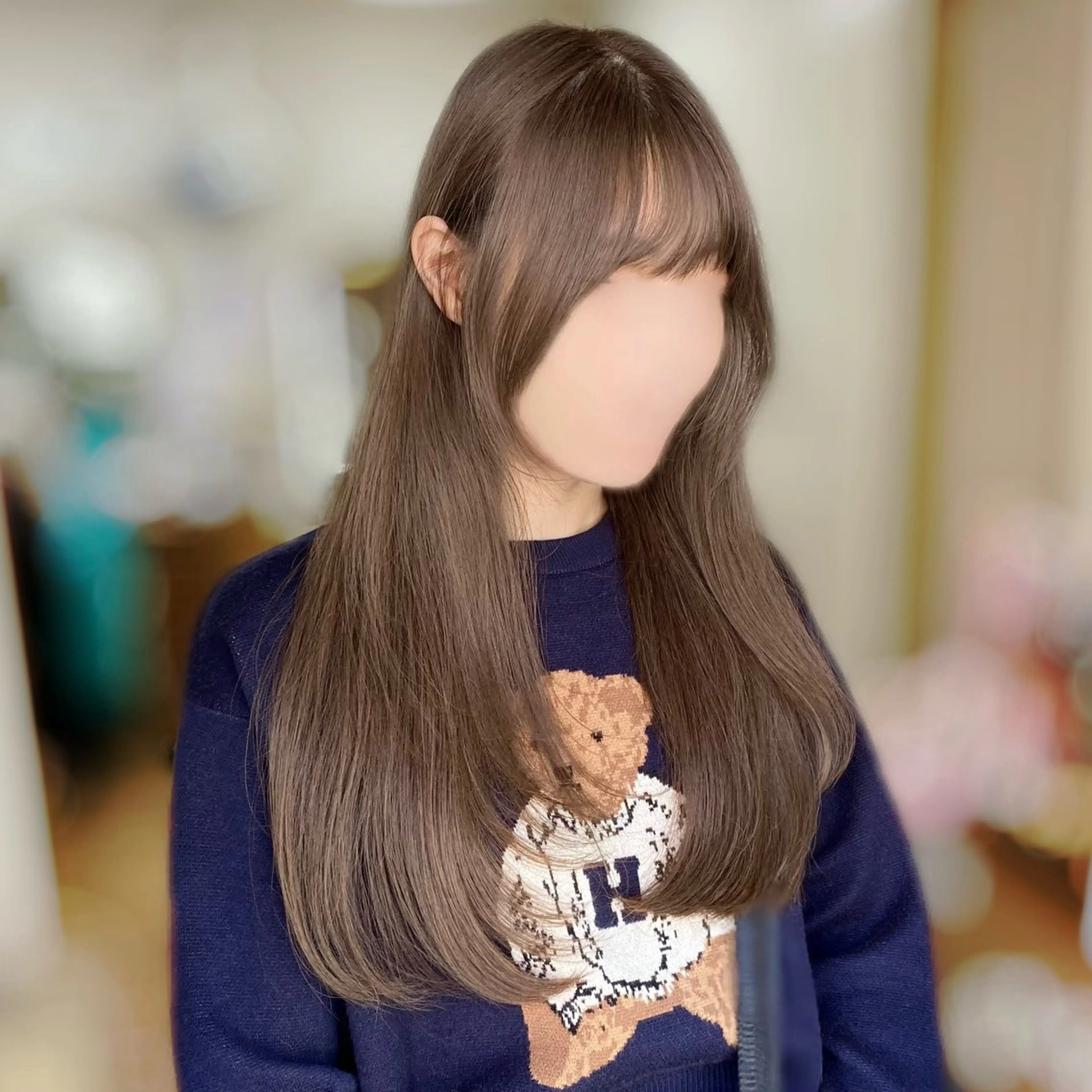 ロング カラー ヘアカラー トリートメント 🥣 hashi 🛋️のヘアスタイル