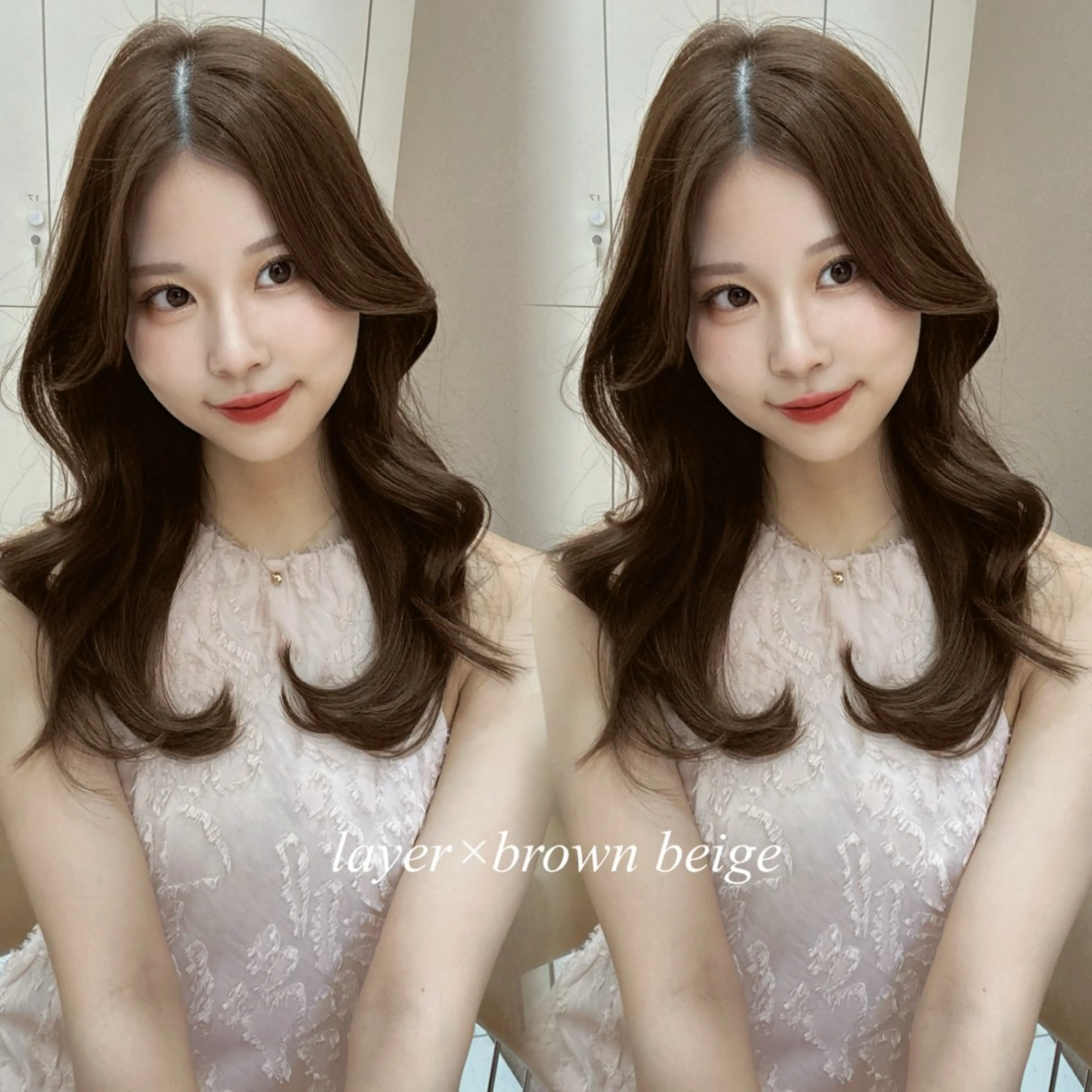 ロング カラー カット ヘアカラー トリートメント レイヤー/ブリなしW 美玖のヘアスタイル