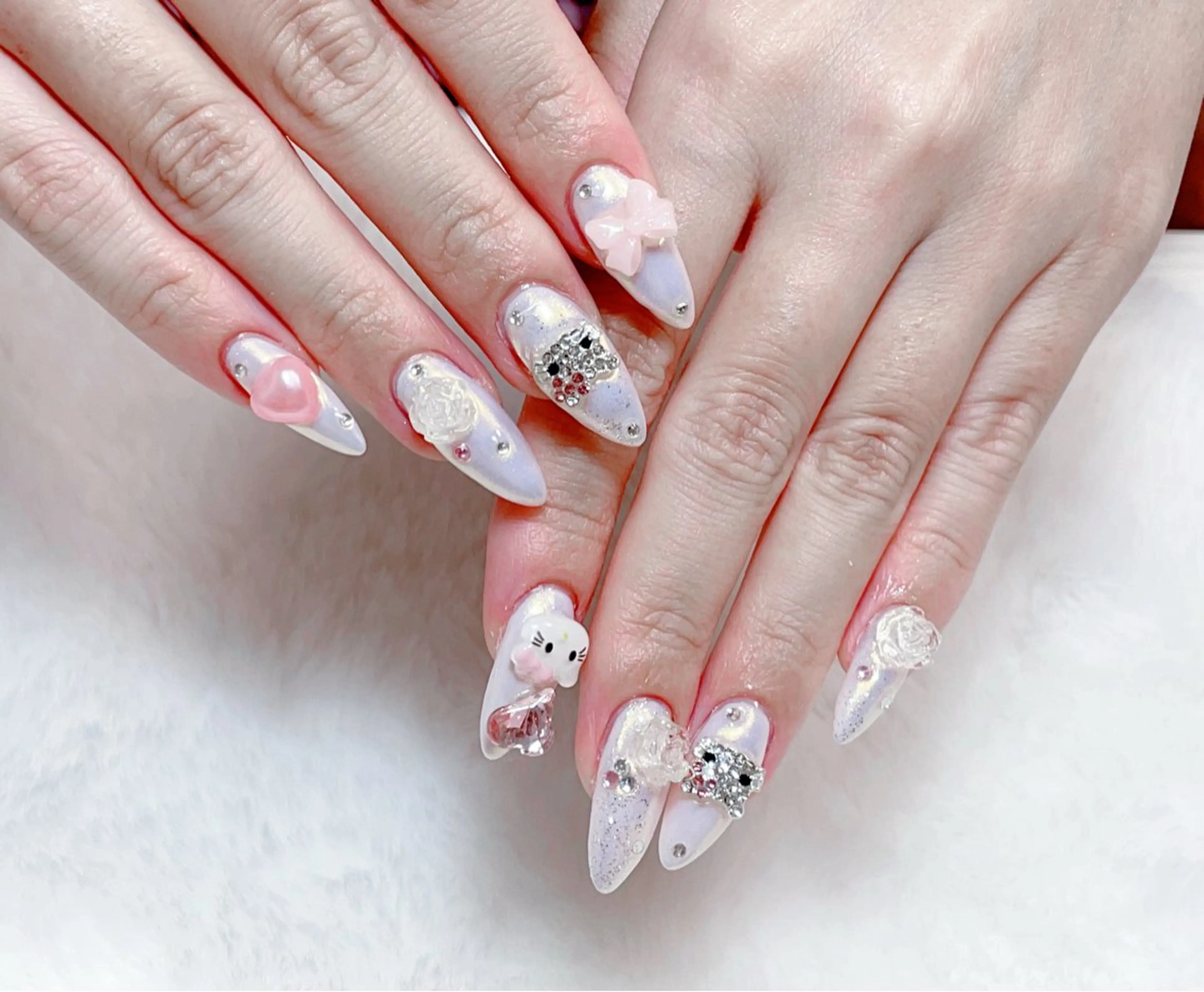 ネイル アートネイル フットネイル ジェルネイル マグネットネイル 持ち込み ハンドネイル B·U Nail大宮 長さだし専門店のネイルデザイン