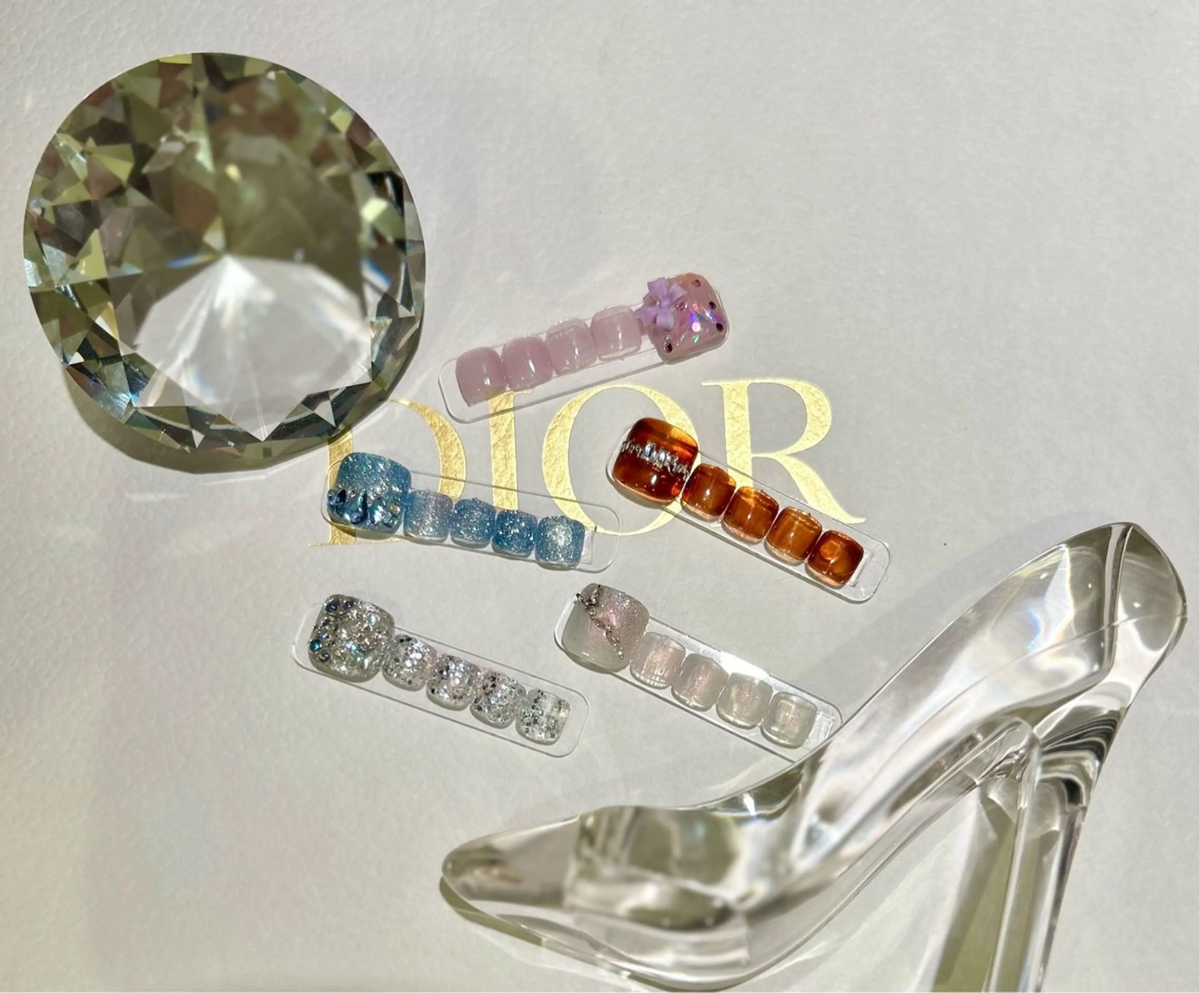 フット　親指1本アート(オフ込み)の写真