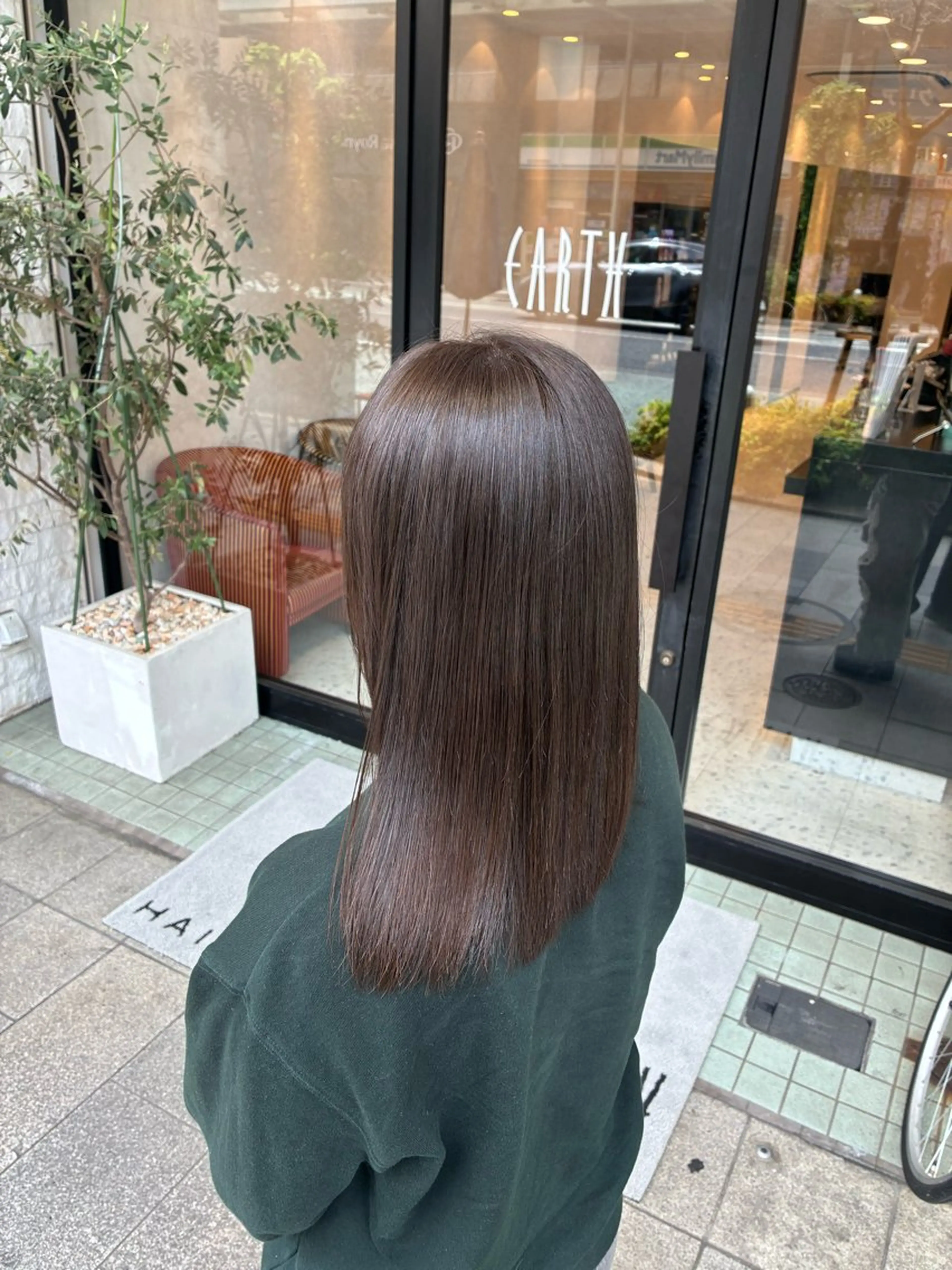 セミロング 縮毛矯正 トリートメント 縮毛矯正/髪質改善 EARTH髙橋のヘアスタイル
