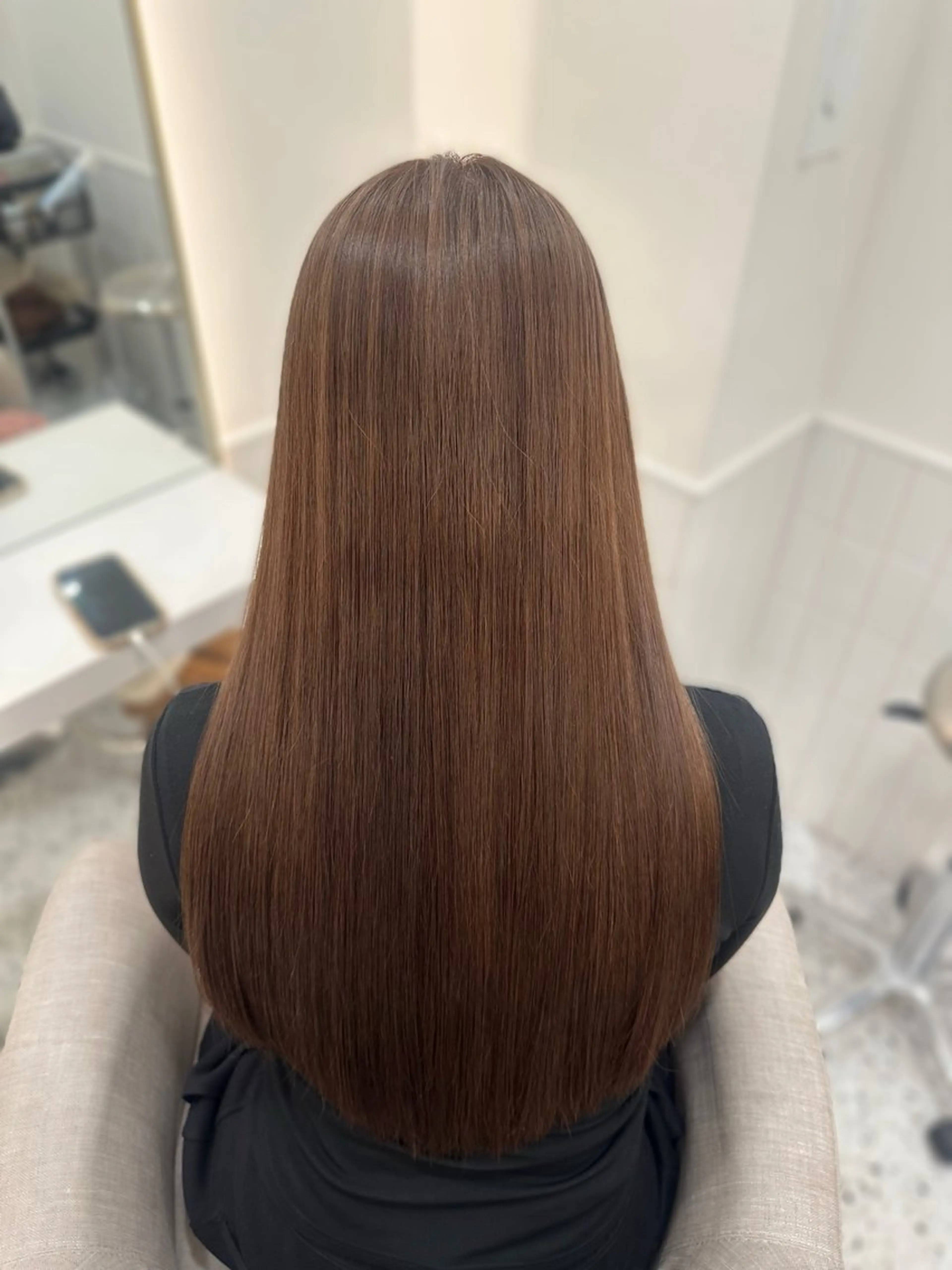 ロング カラー ヘアカラー トリートメント 🎀ちゃんりお🎀 /ブリーチなしカラーのヘアスタイル