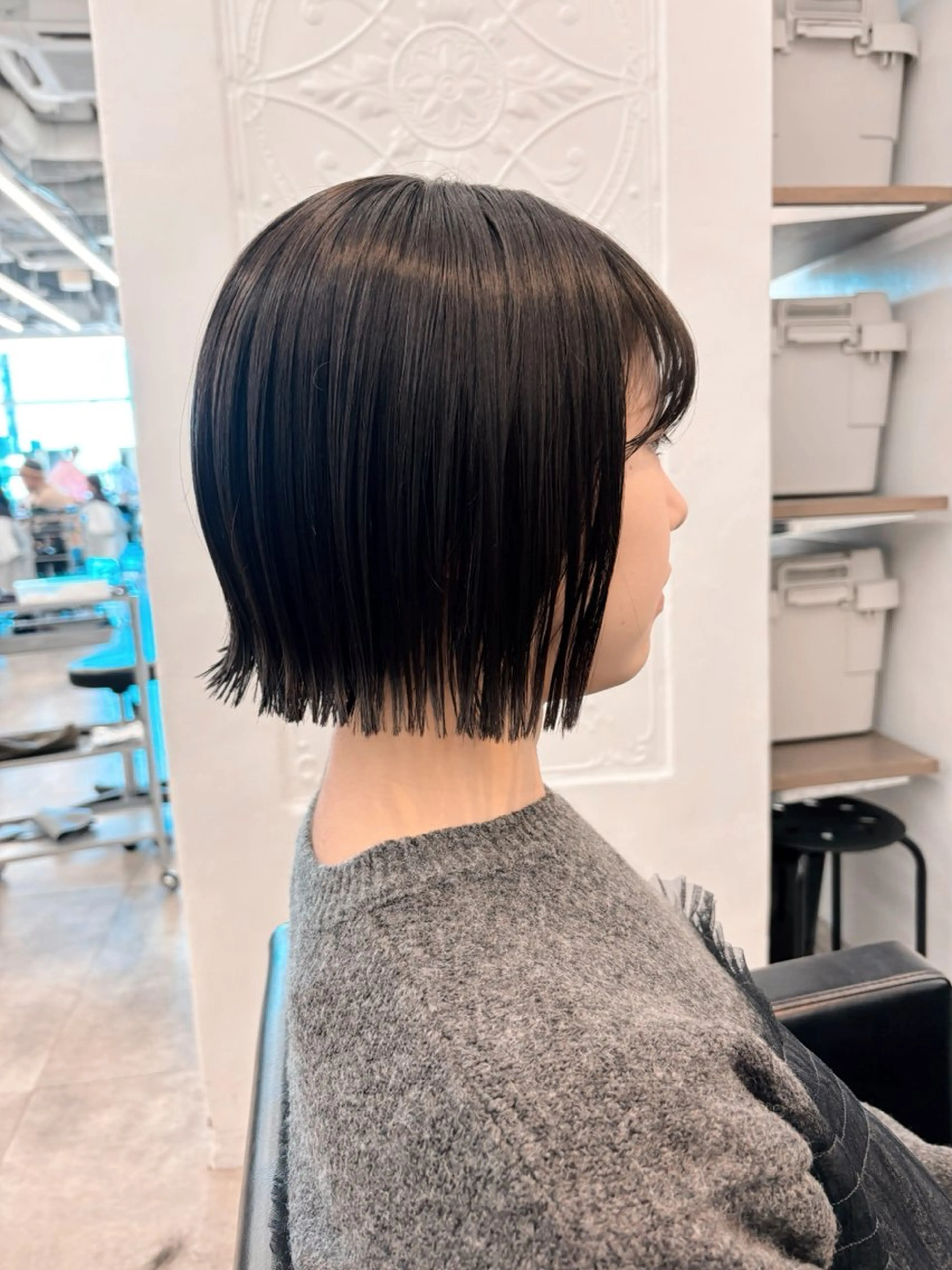 ショート カラー ヘアアレンジ ボブ 🌱ボブ/レイヤー/ ベージュ/あやみ✨のヘアスタイル