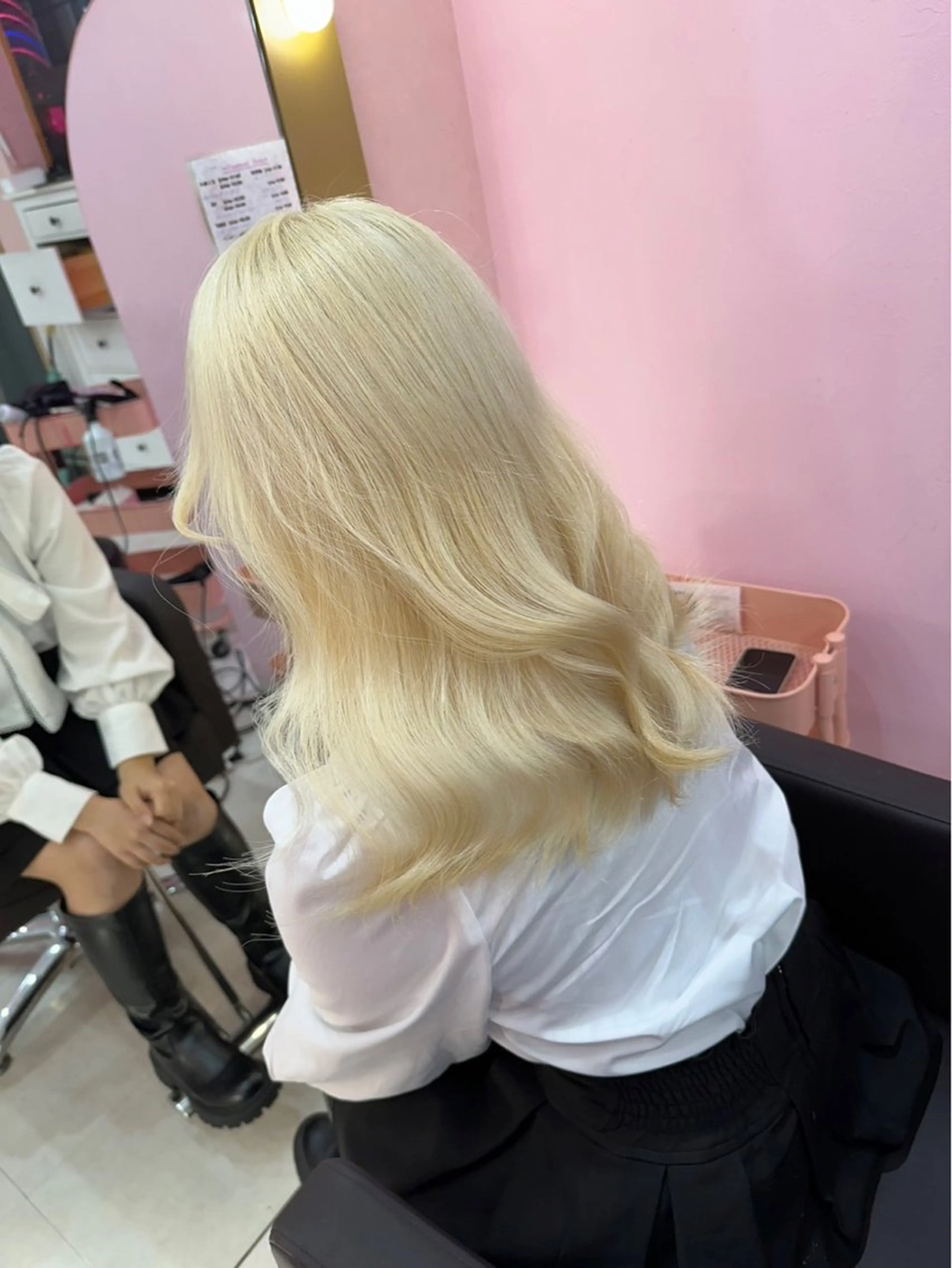 ロング カラー ヘアカラー トリートメント 甘ふわgirly🎀 ハイトーン🤍Ramのヘアスタイル