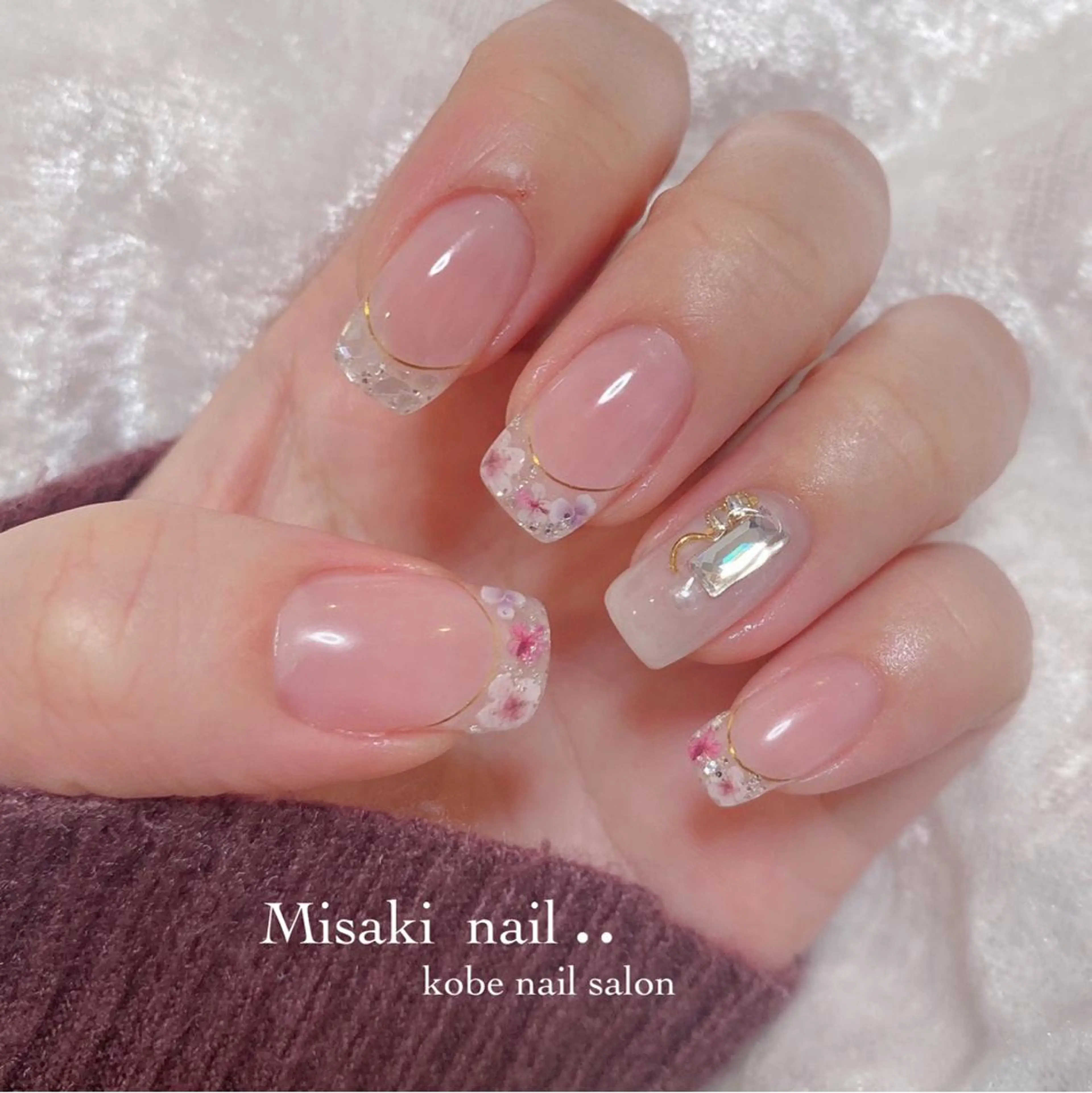 ネイル 韓国ネイル ワンホンネイル ハンドネイル nailsalon miinailsのネイルデザイン