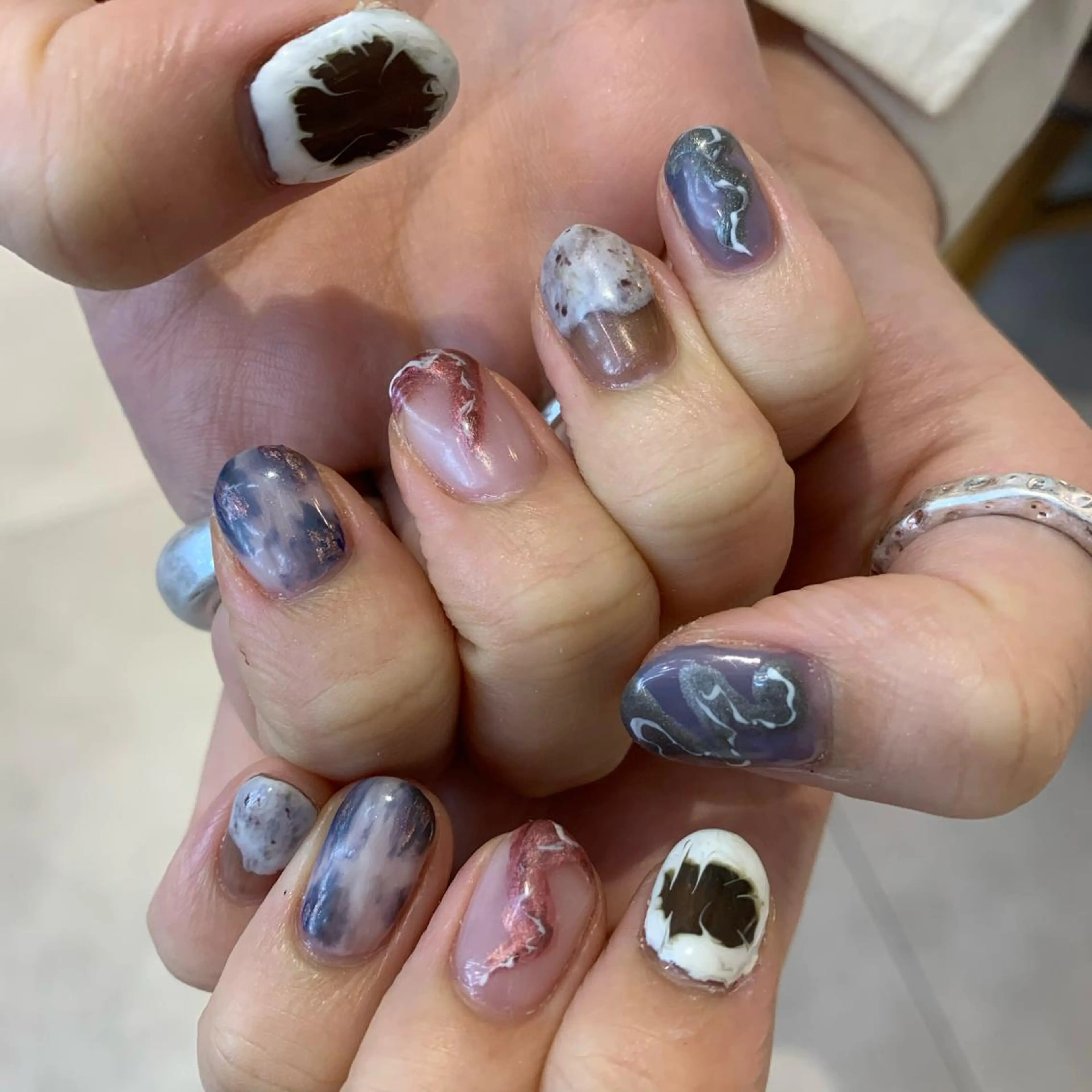 ネイル ニュアンスネイル ハンドネイル Kureha/ネイル トレンドヘアのマツエク・マツパデザイン