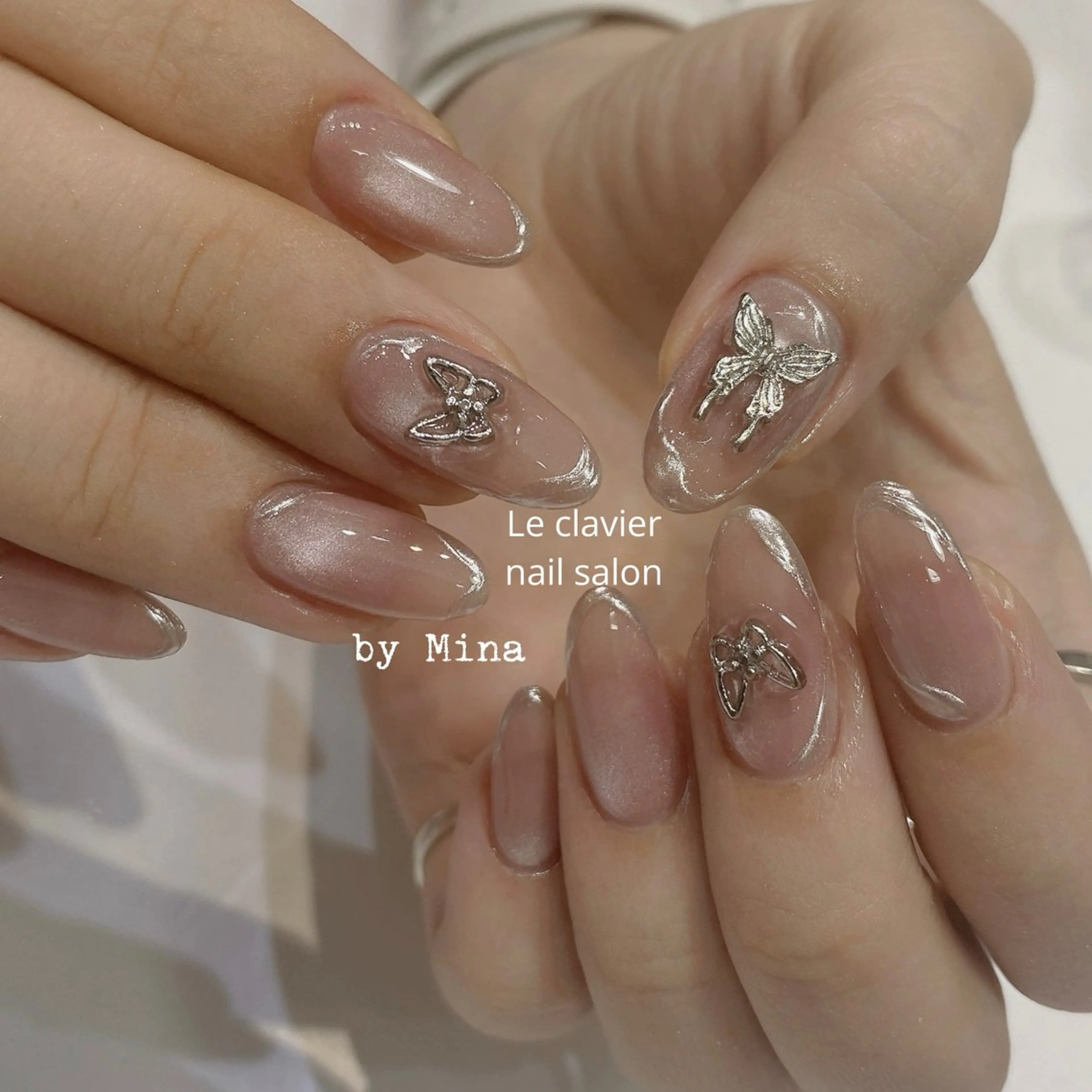 ネイル アートネイル 長さ出し ジェルネイル パラジェル スカルプネイル Mina Nailのネイルデザイン
