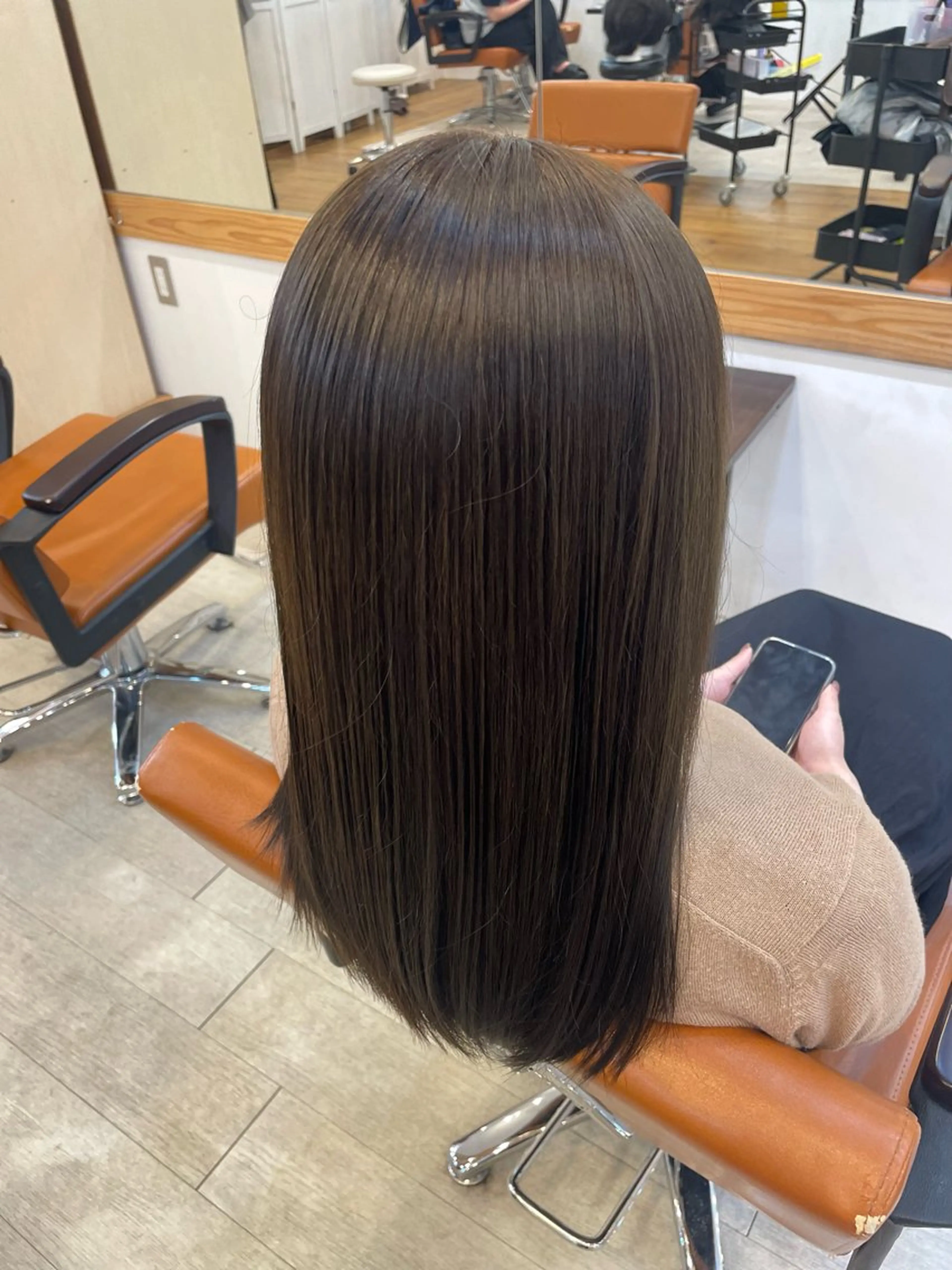 ロング カラー 透明感カラー オリーブカラー すずな🎀 ⠀のヘアスタイル