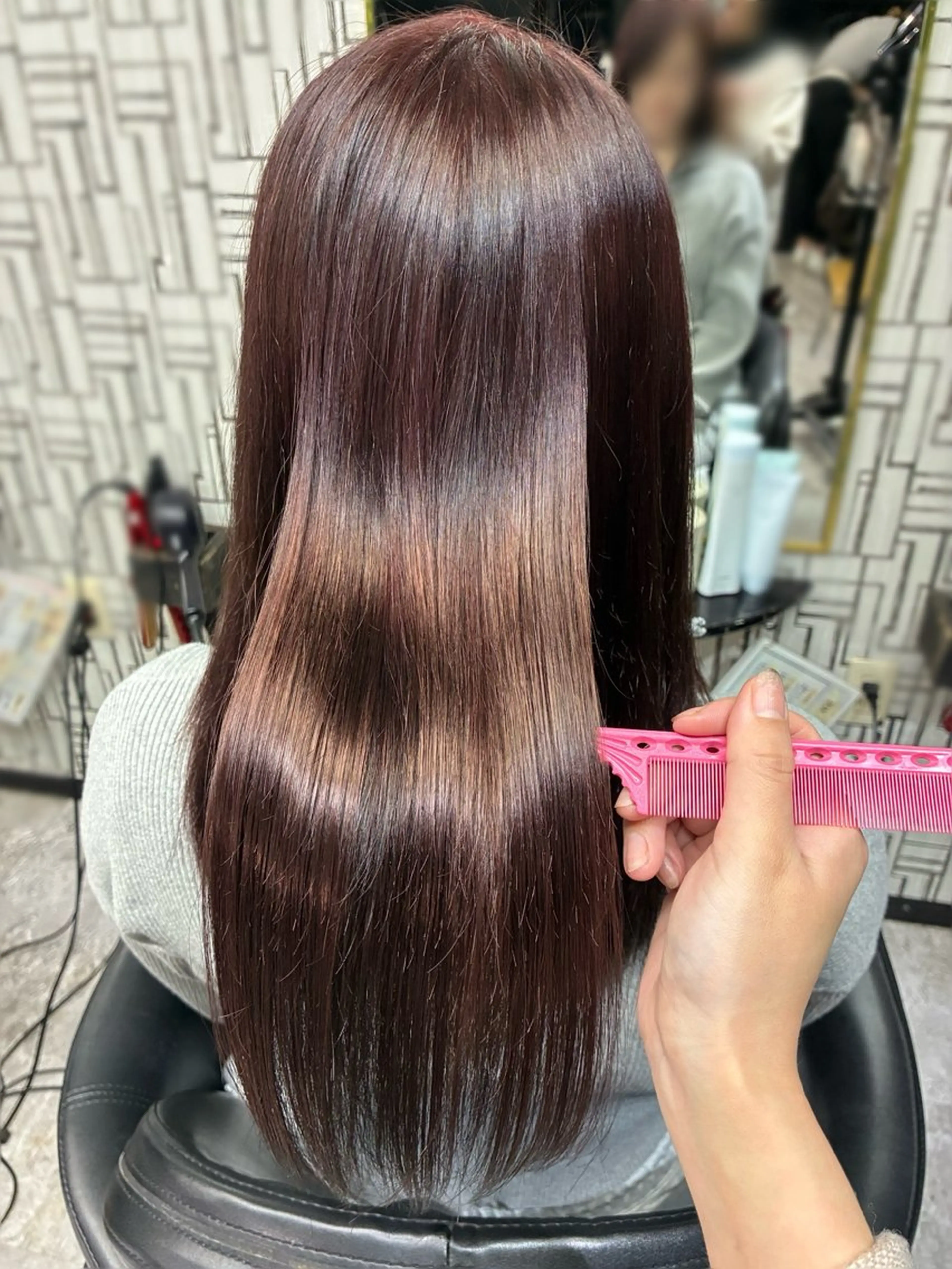 ロング ヘアカラー 北村 理奈のヘアスタイル