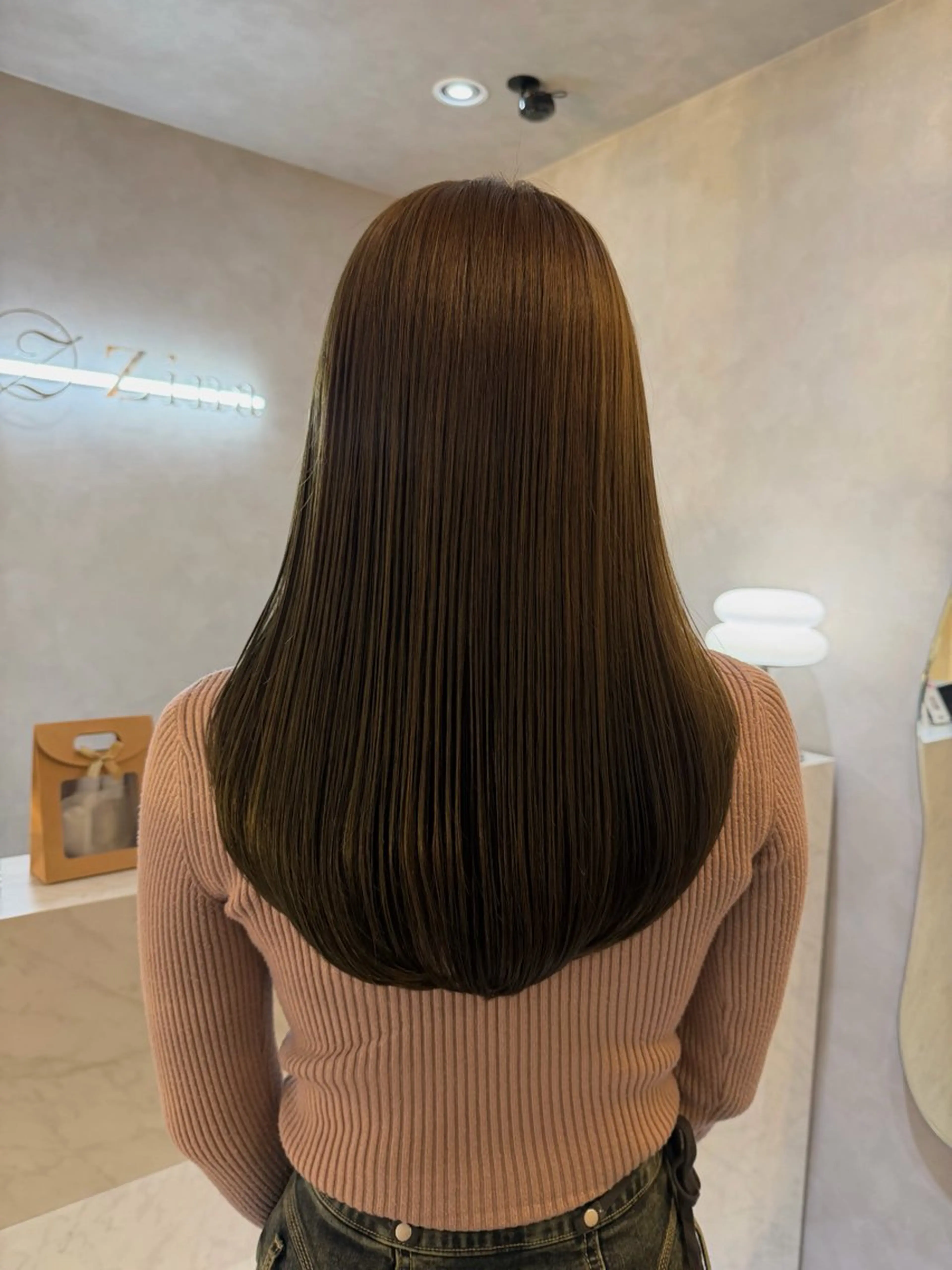 セミロング カラー カット ヘアカラー トリートメント 🎀髪質改善/艶髪/ 艶カラー🎀浅田涼風のヘアスタイル