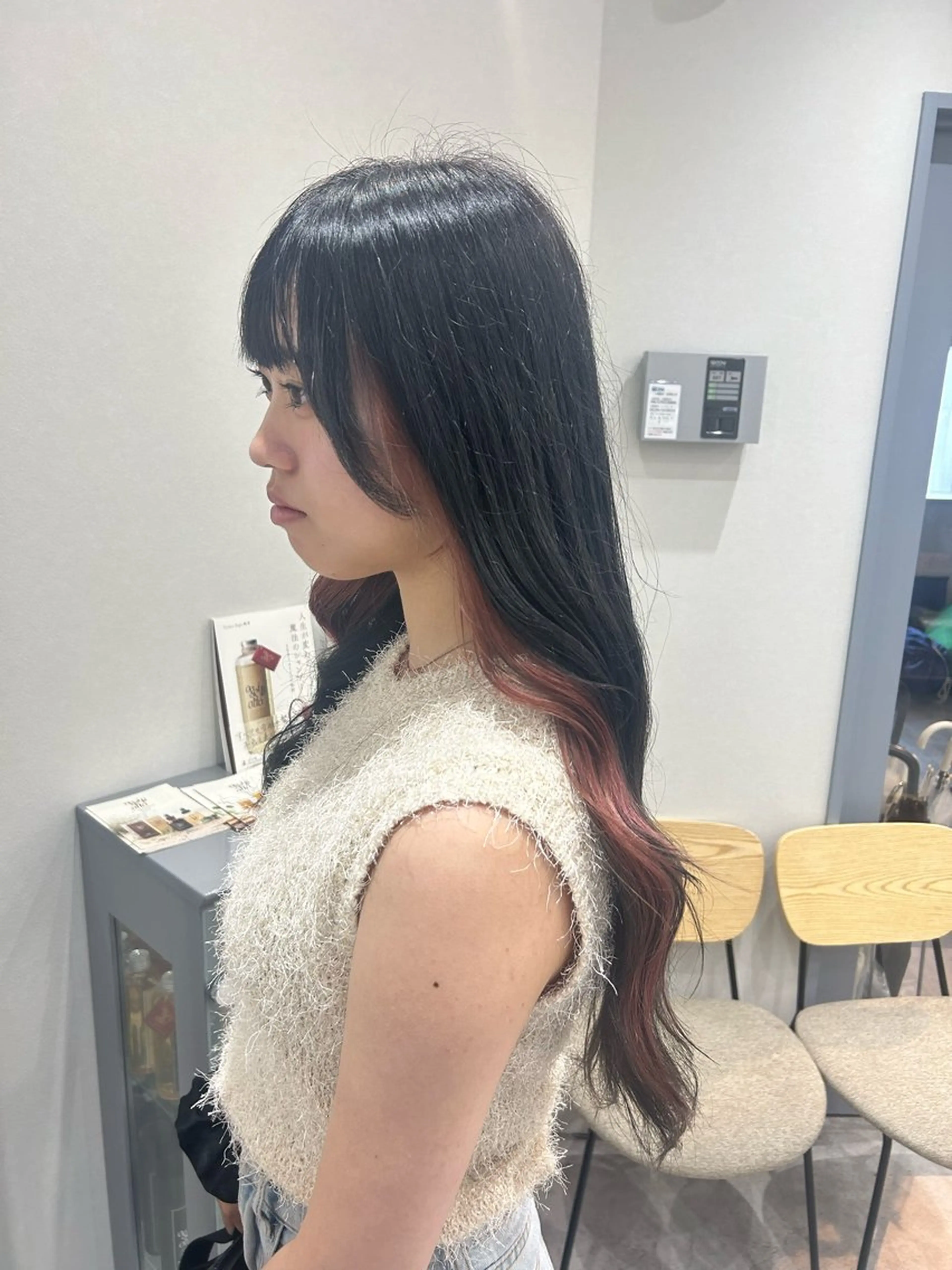 ロング カラー ヘアアレンジ イヤリングカラー ヘアカラー ボブ /ニュアンス/ satomi🧸💖のヘアスタイル