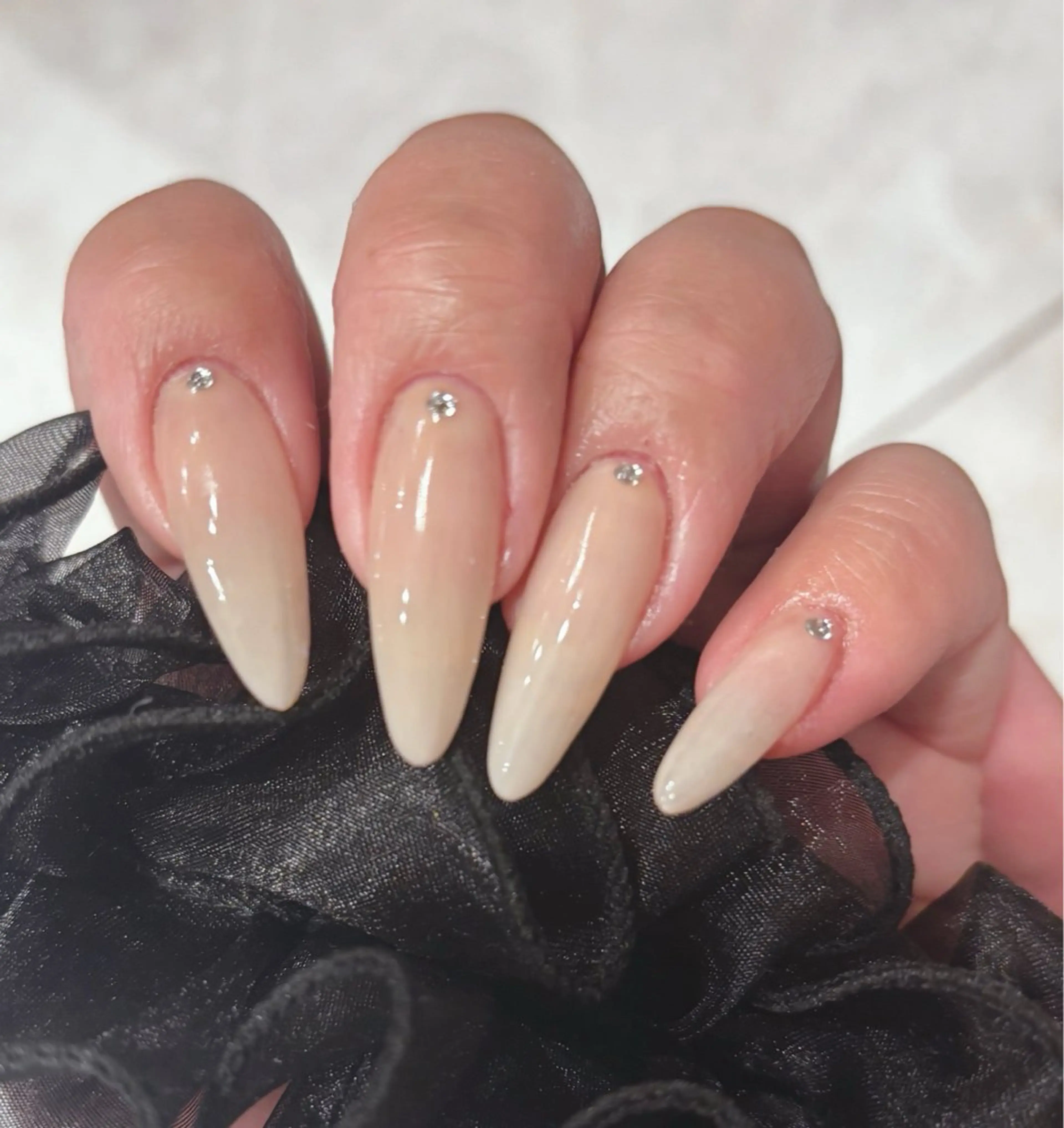 ネイル ジェルネイル 韓国ネイル オフィスネイル パラジェル シンプルネイル ハンドネイル Shanti🩵 NARITAのネイルデザイン