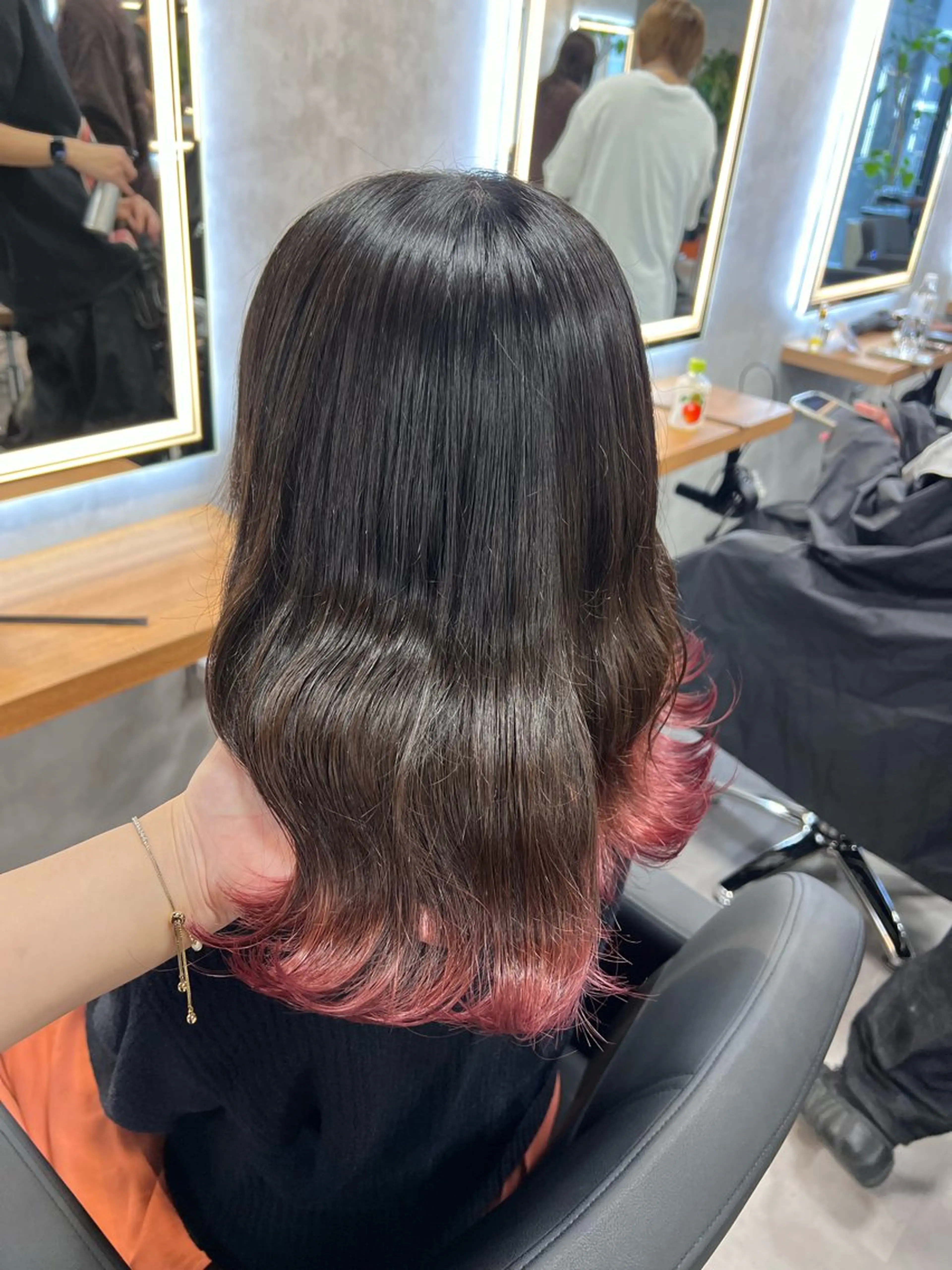 セミロング カラー 💖札幌カラー 指名No.1💖玲奈のヘアスタイル