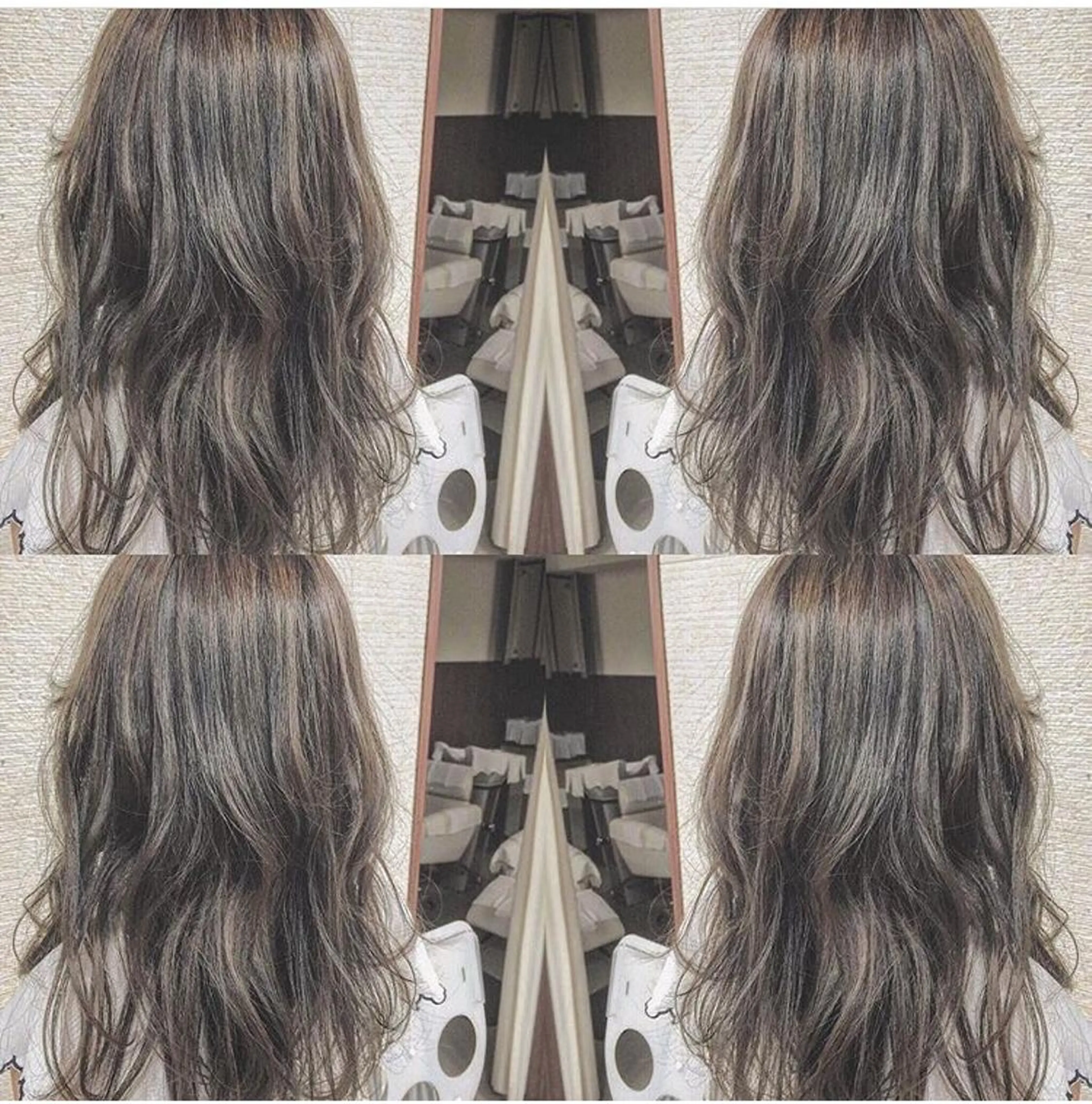 ロング カラー 白髪ぼかしハイライト 茗荷谷駅徒歩2分のヘアスタイル