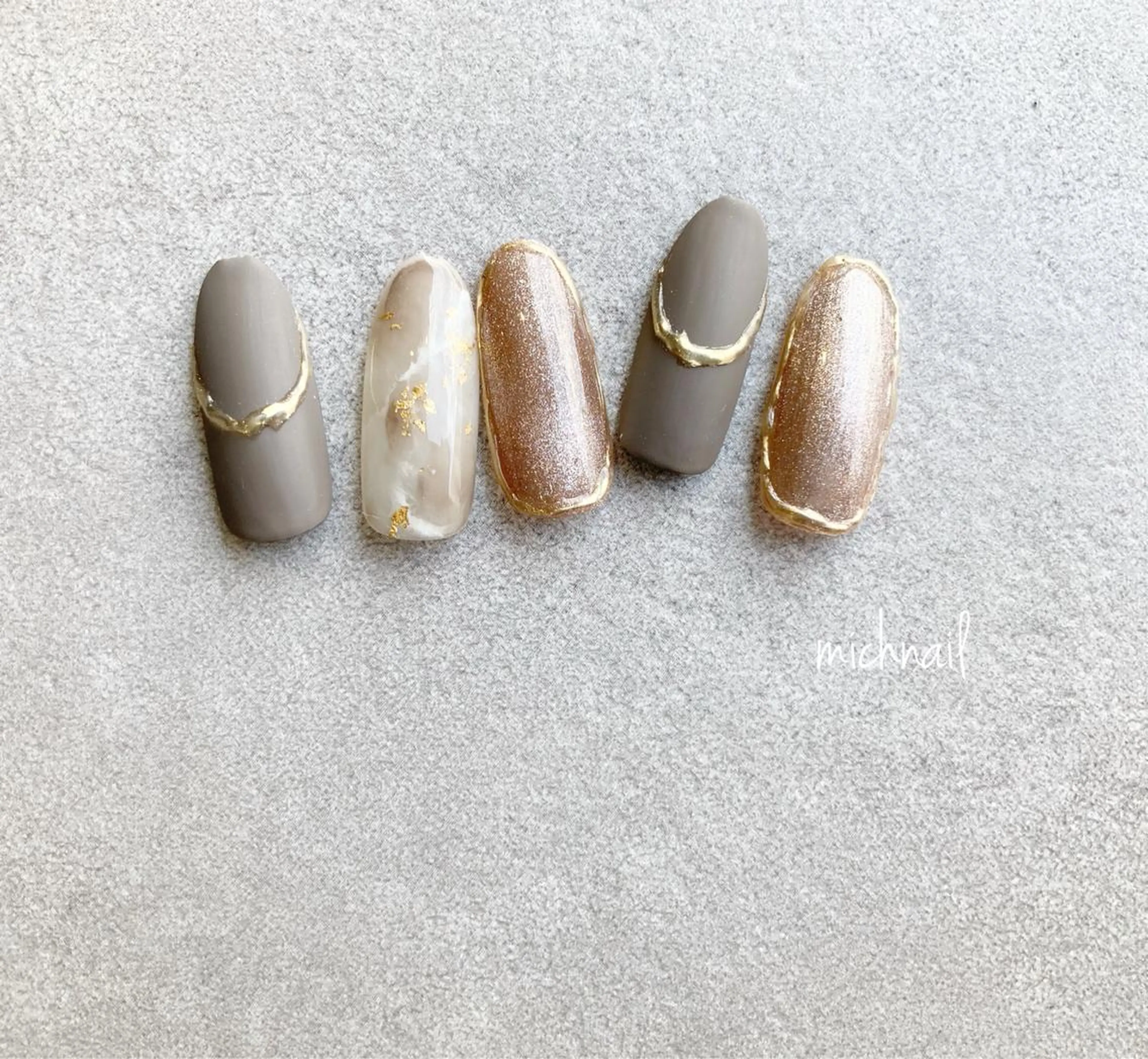 ネイル マグネットネイル ニュアンスネイル eni. by michのネイルデザイン