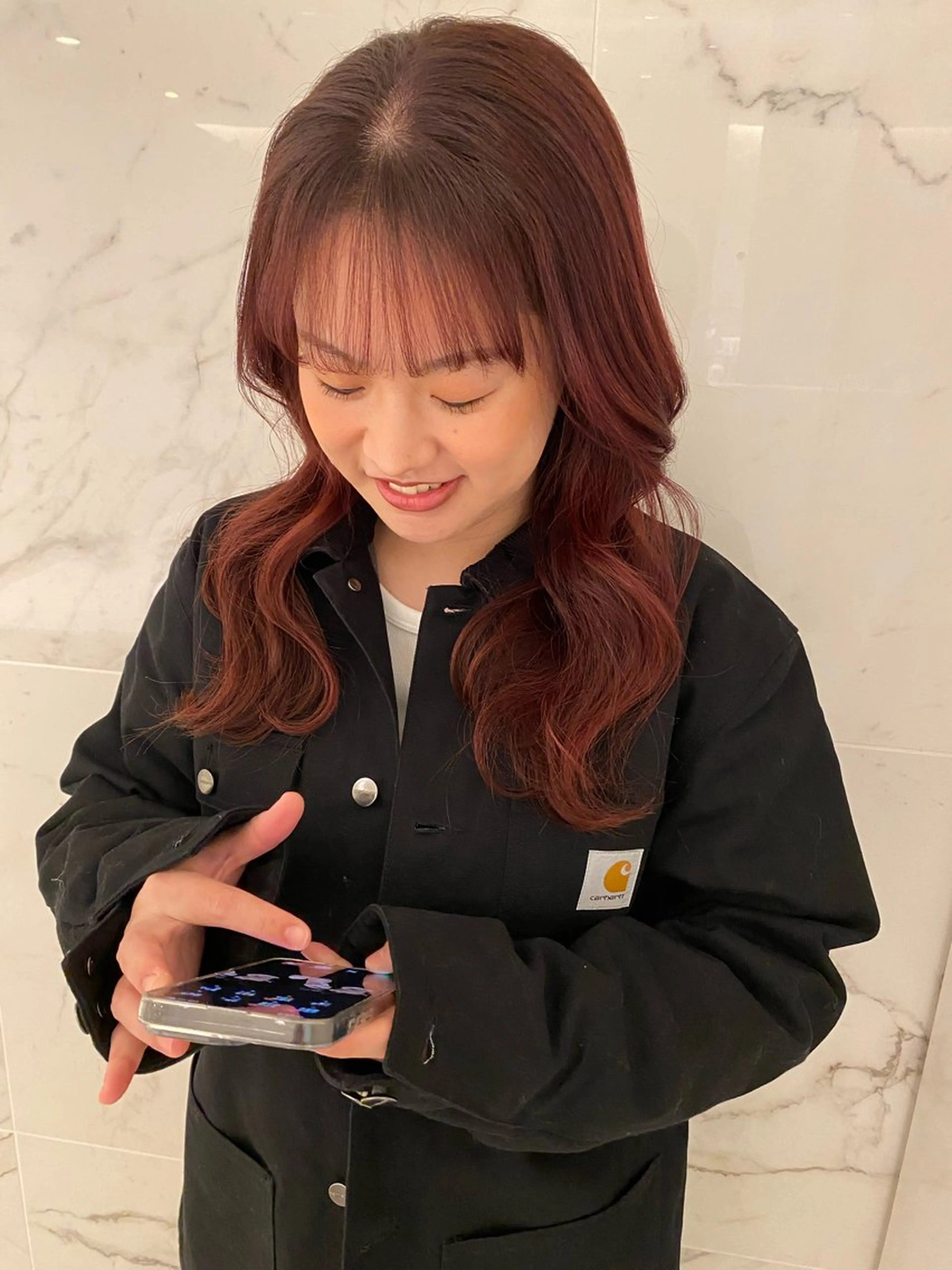 セミロング カラー カット ヘアカラー AVANCE KAKOのヘアスタイル