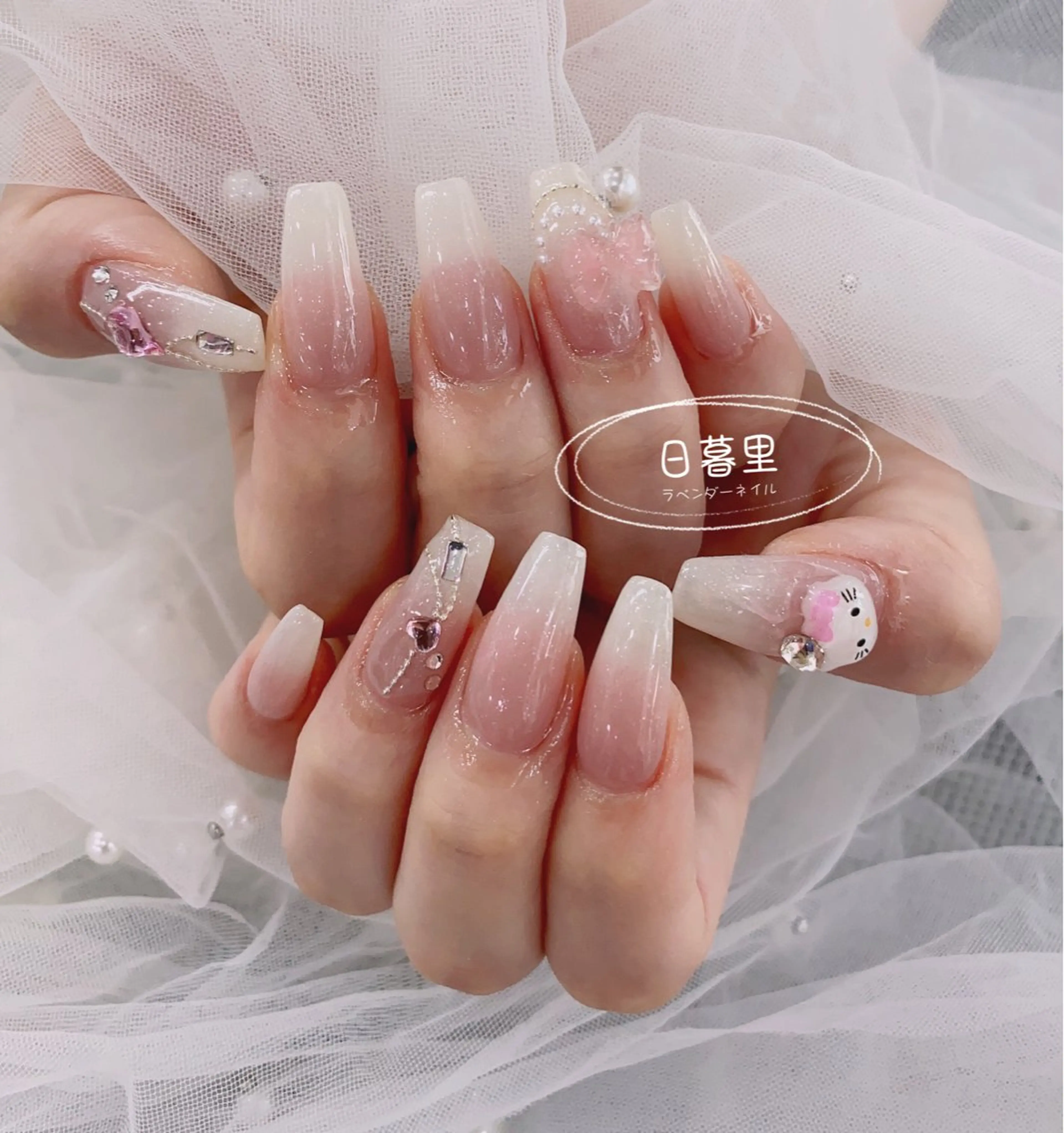 ネイル ラベンダー💖日暮里 ルル💖ネイルのネイルデザイン