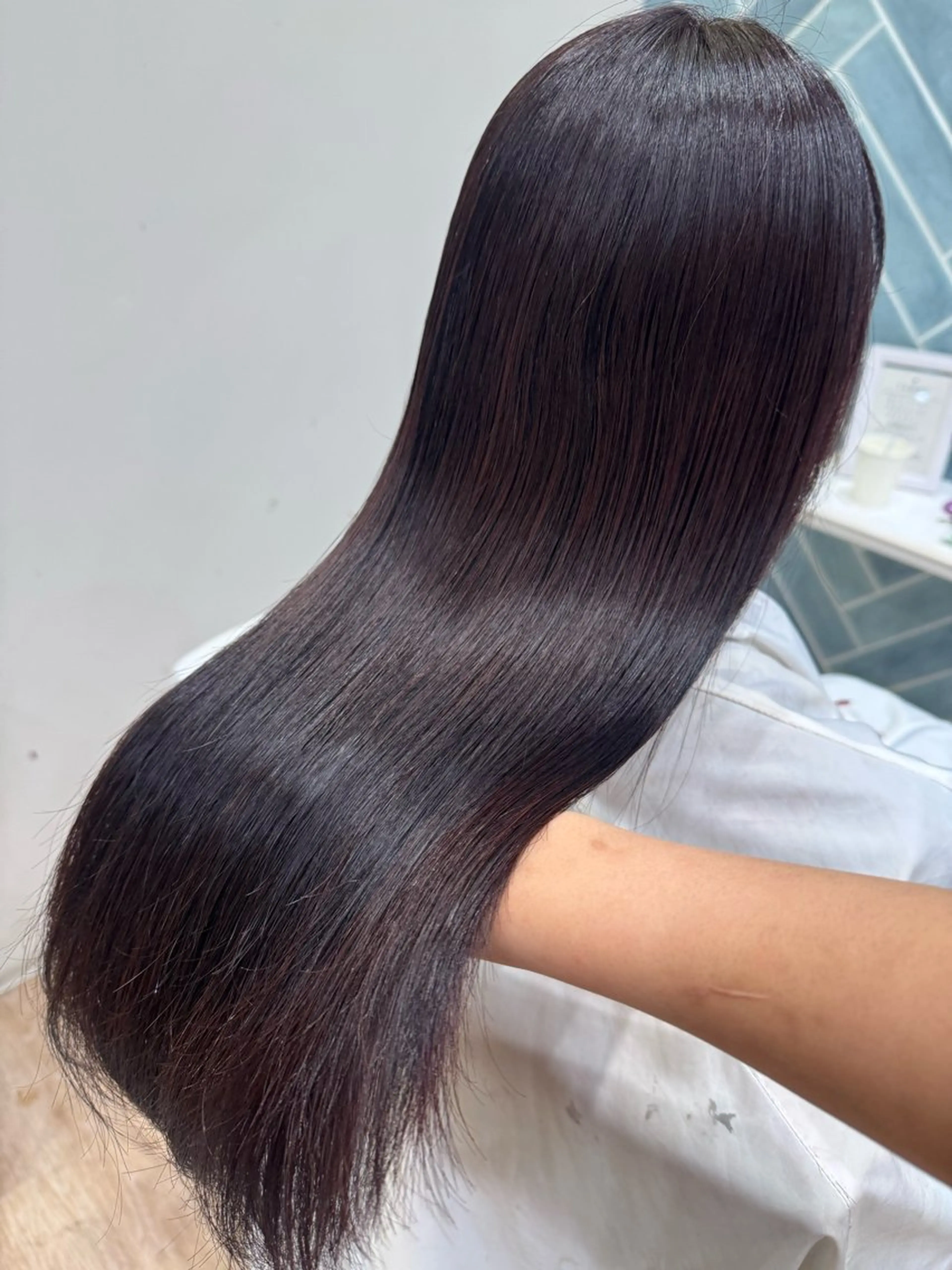 ロング カラー 河添 麗菜のヘアスタイル