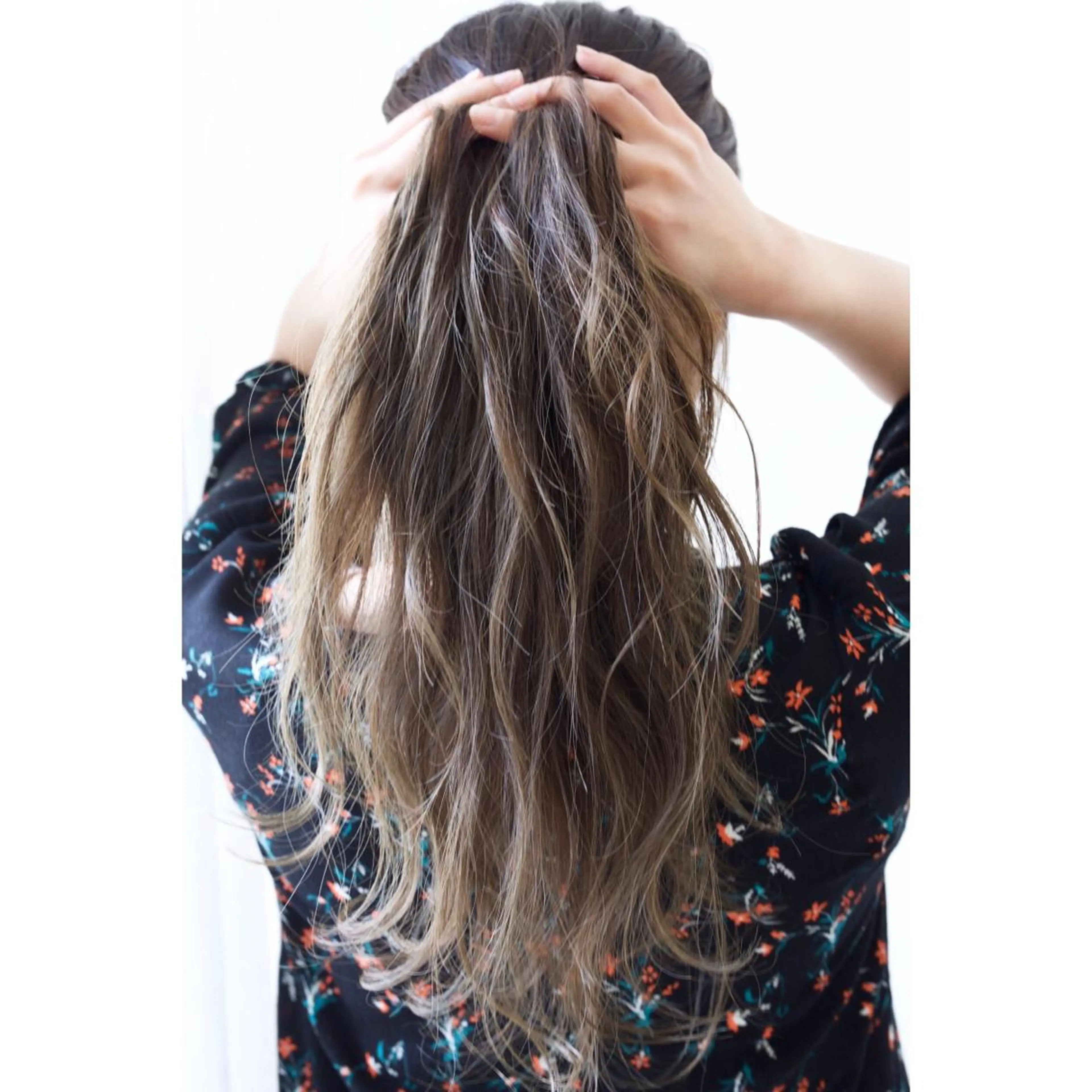 ロング カラー カット ヘアカラー fio マナミのヘアスタイル