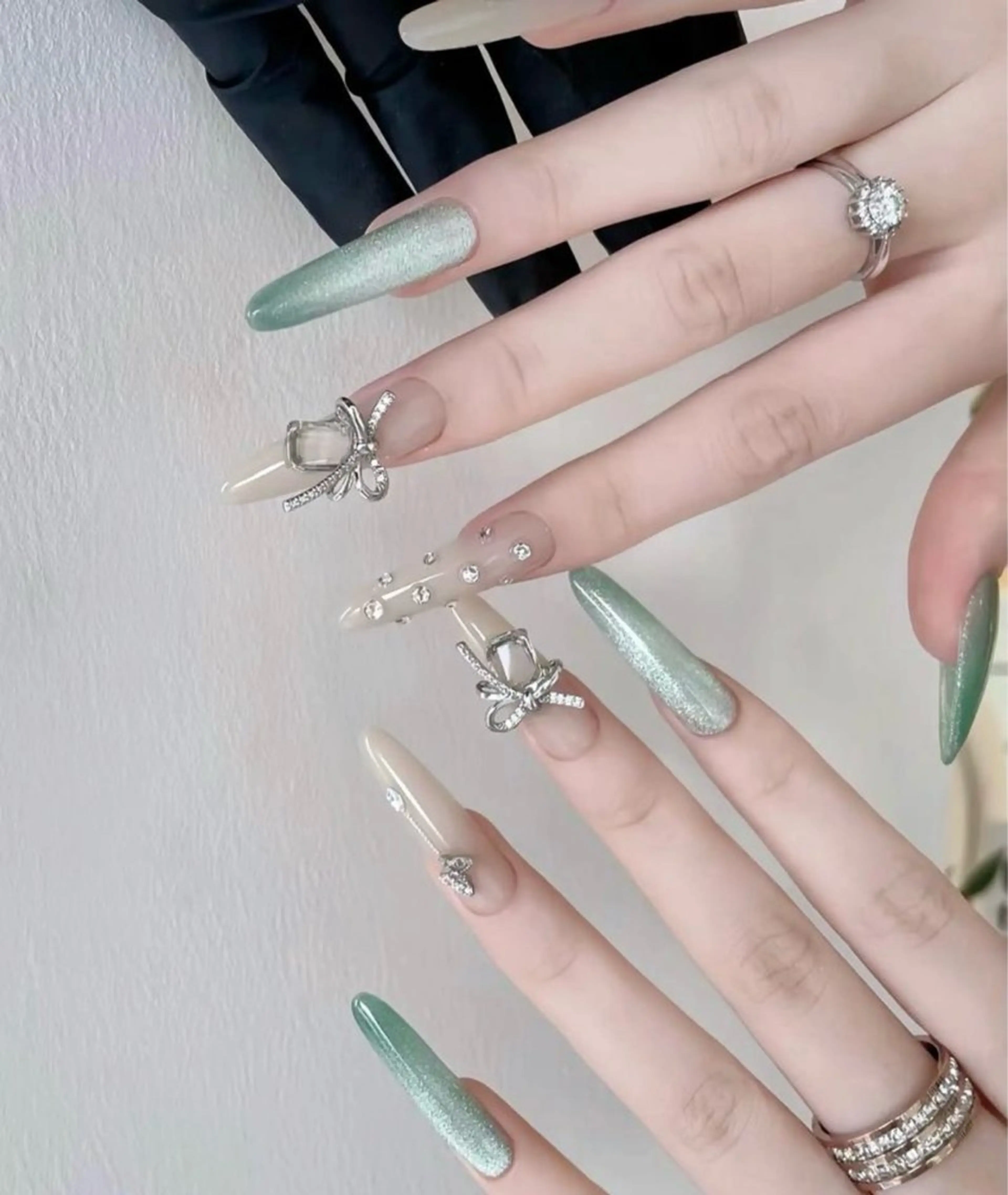 ネイル チークネイル 長さ出し フレンチネイル ガーリー 韓国ネイル sun nail池袋 モデル募集のネイルデザイン