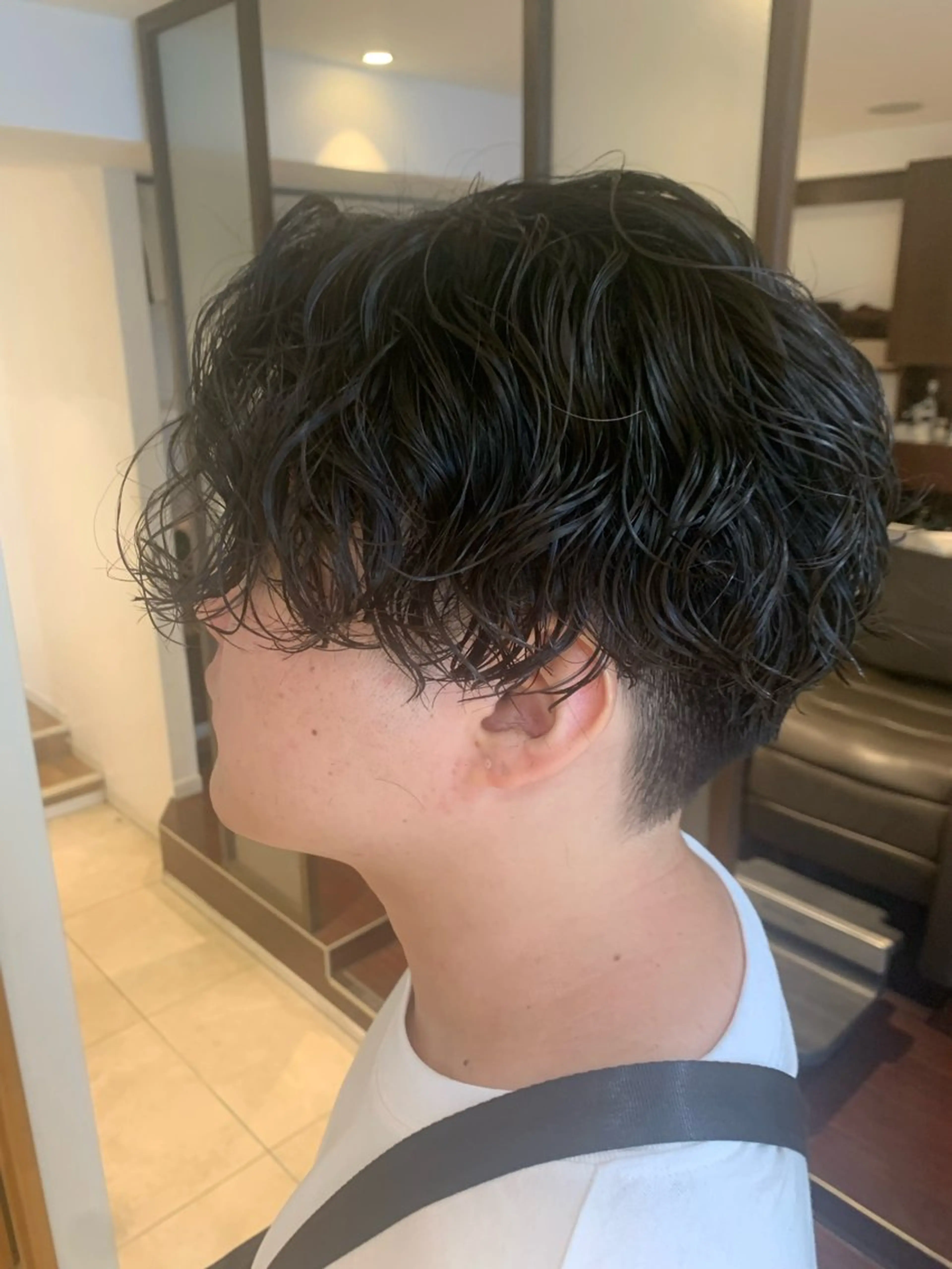 ショート パーマ メンズ メンズパーマ スパイラルパーマ 庄司 沙羅のヘアスタイル