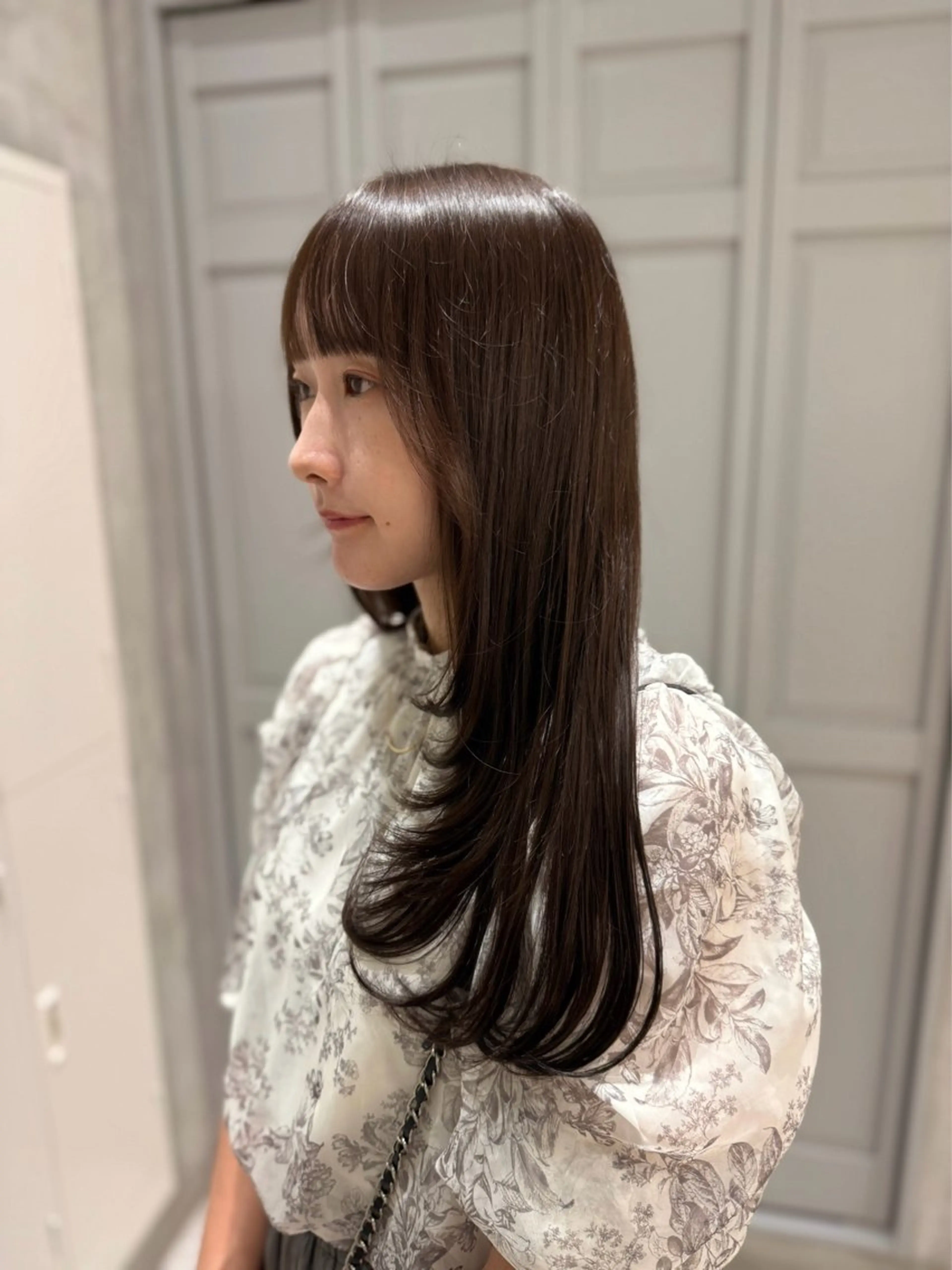 ロング レイヤーカット カット ヘアカラー トリートメント 似合わせカラー/ヘア セット💐本多恵美のヘアスタイル