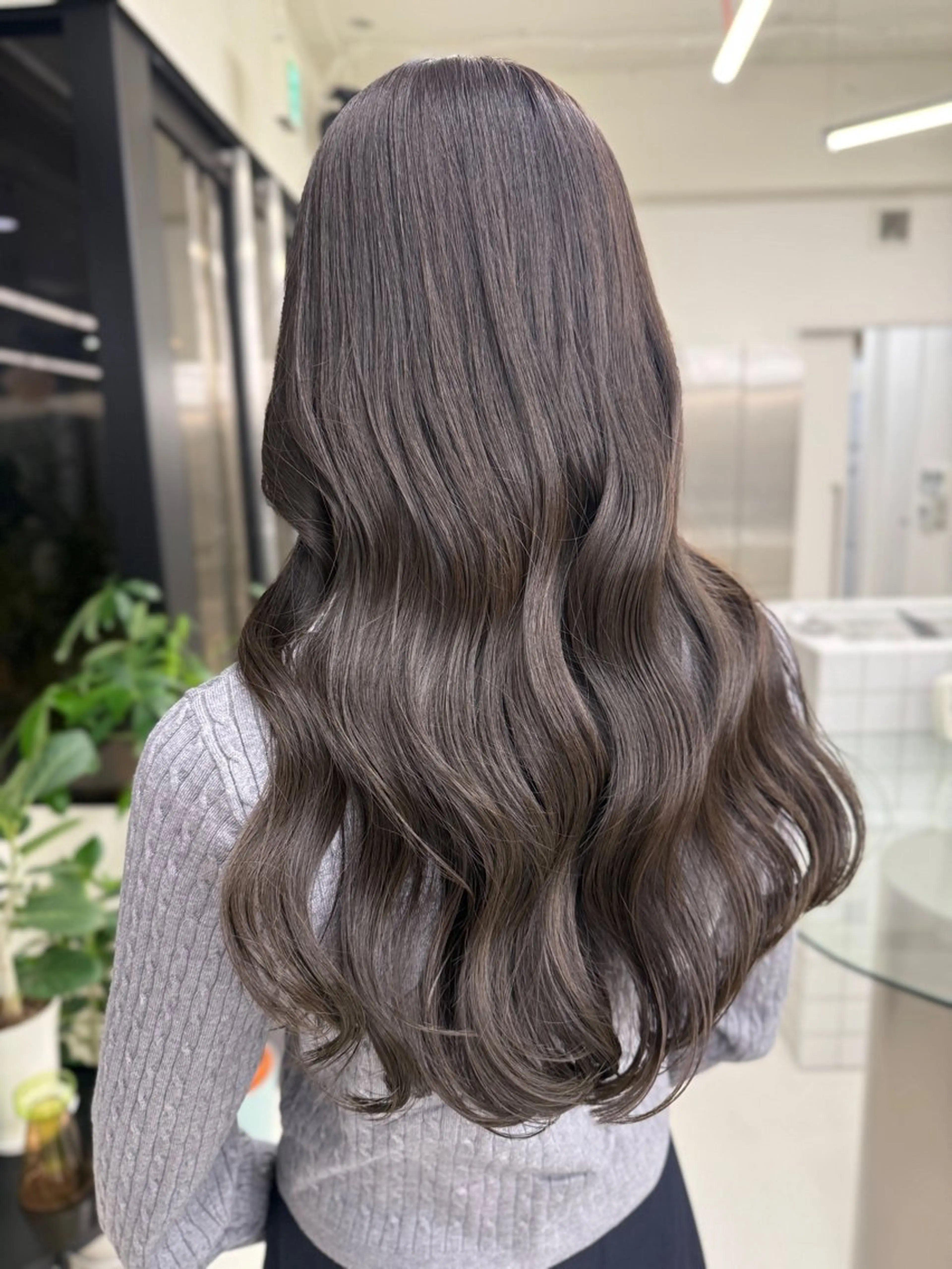 ロング カラー カット ヘアカラー トリートメント 表参道🌿赤み消し カラー/チナツのヘアスタイル