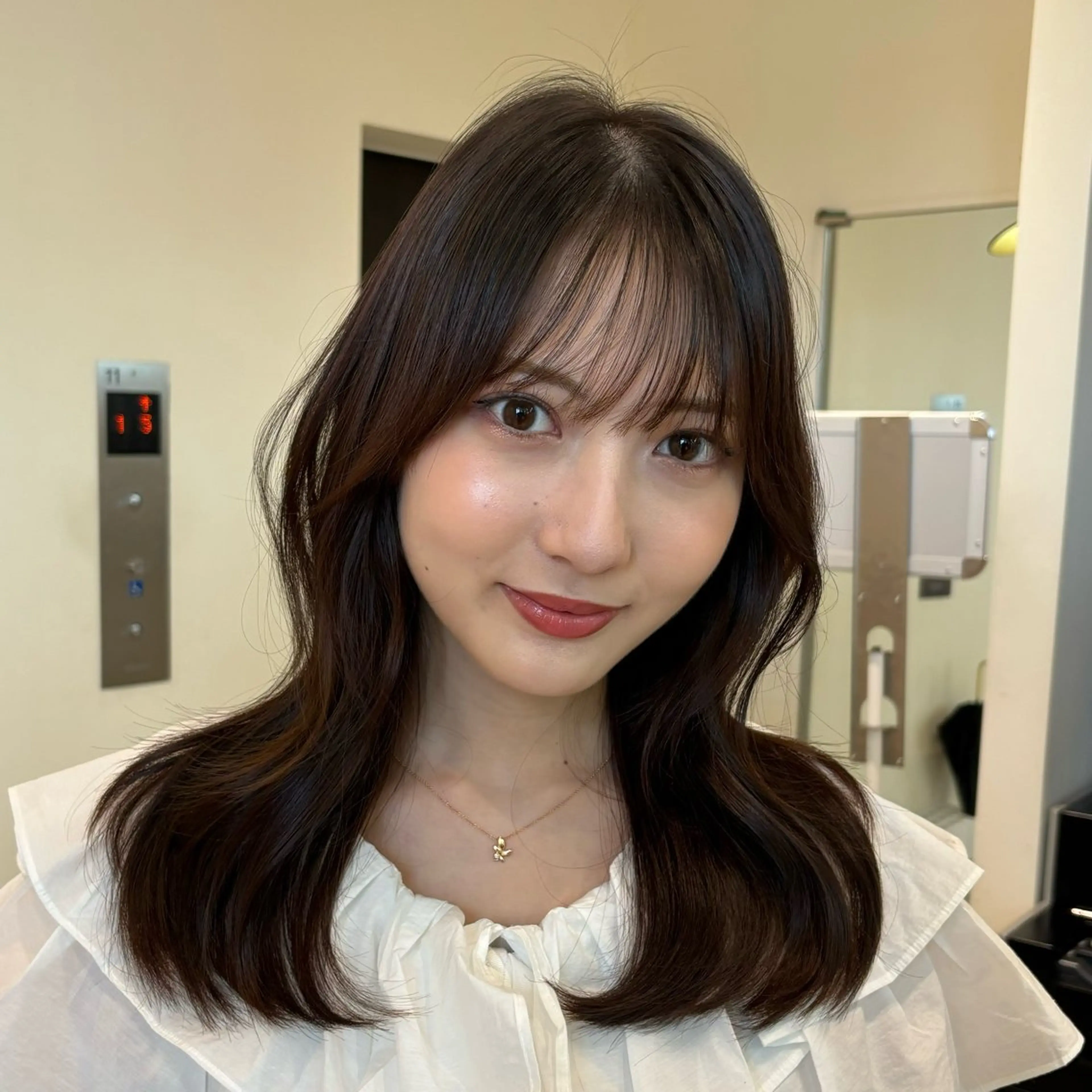 セミロング 🩵似合わせカット/ カラー/あさか 🩵のヘアスタイル