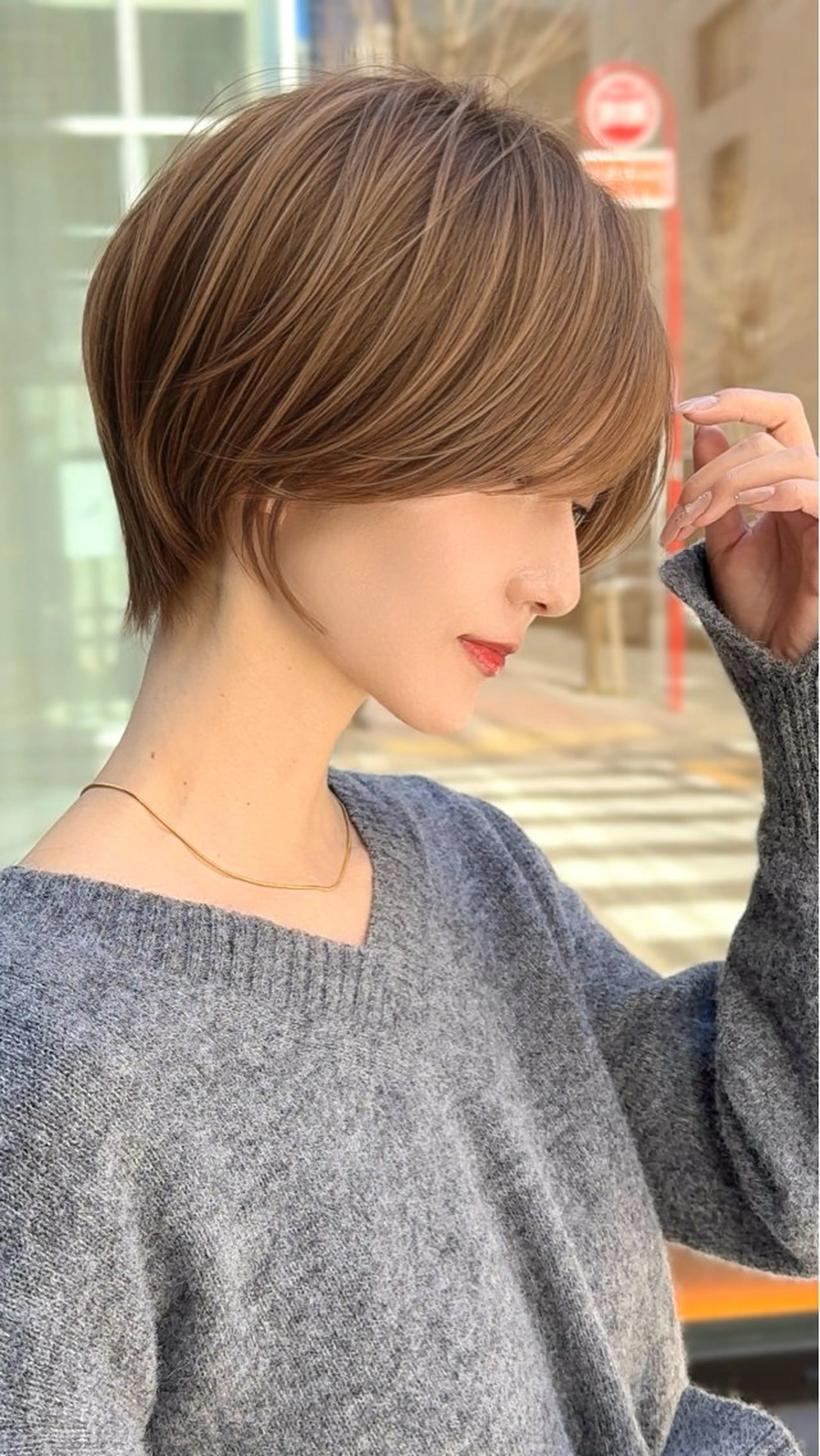 ショート カラー ⭐️銀座/ショート/ 艶カラー/りょうがのヘアスタイル