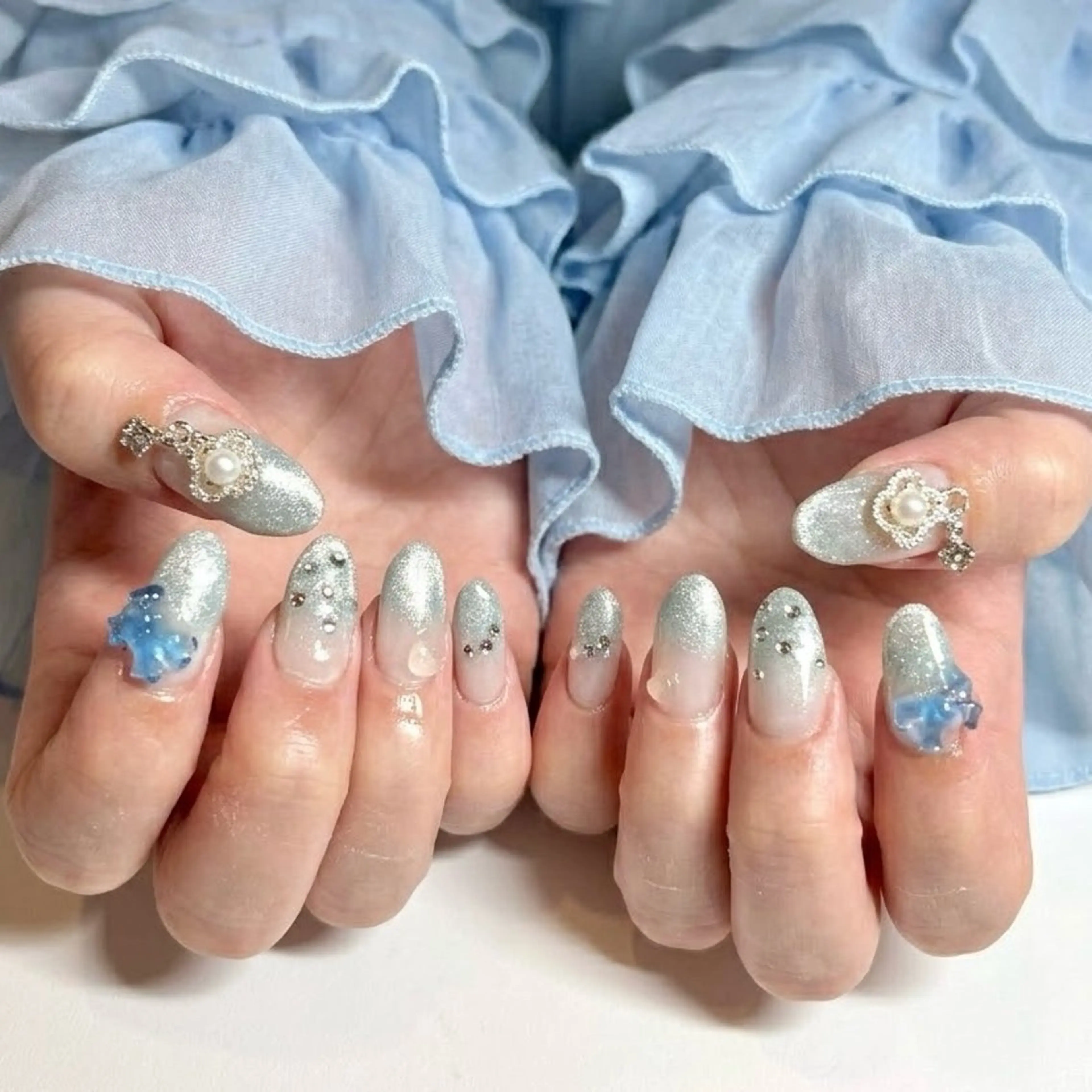 セミロング ハンドネイル Nail Salon midnightのネイルデザイン