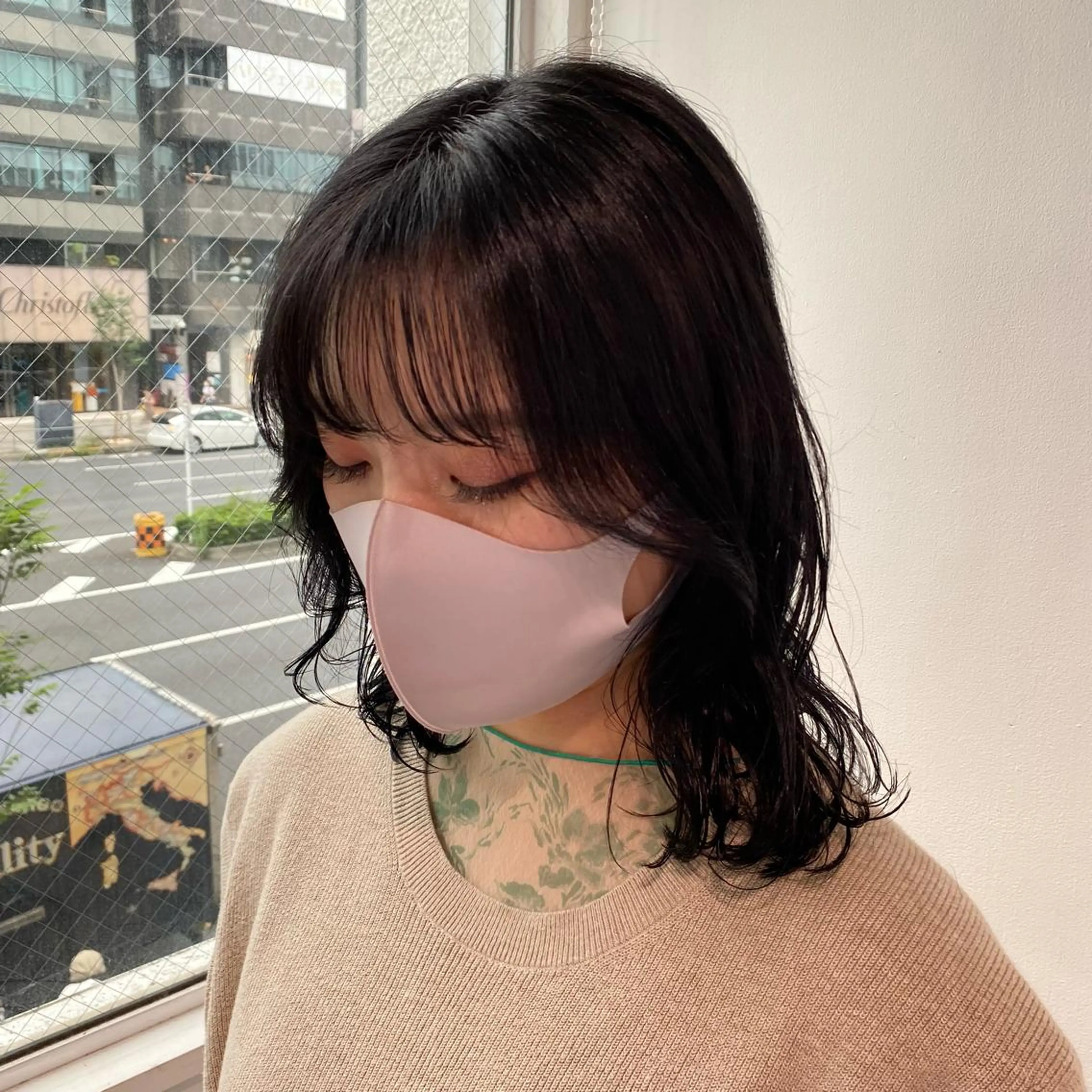 ミディアム カラー レイヤー✂︎赤み消し 髪質改善/井上健太のヘアスタイル