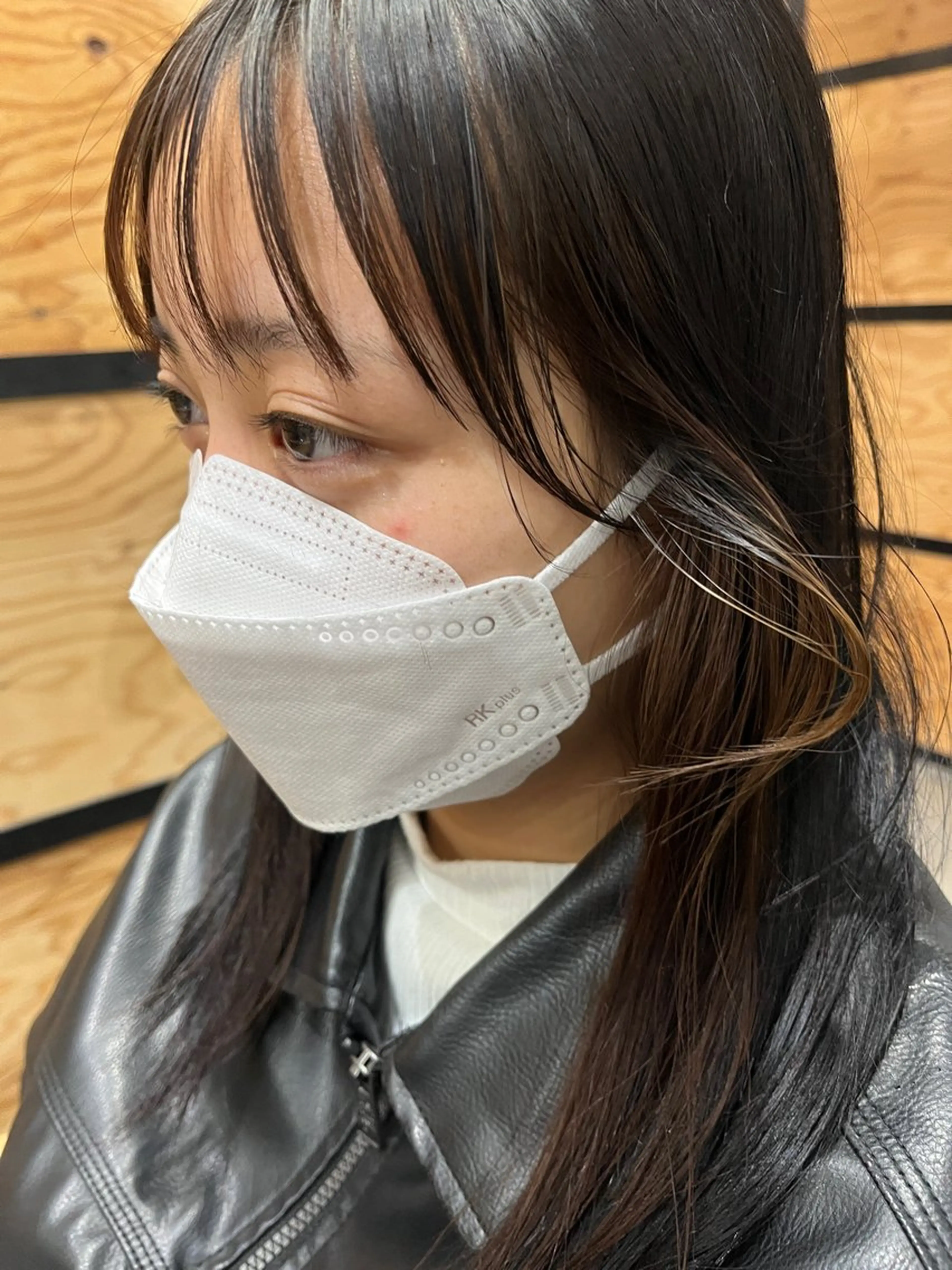 ミディアム カラー パーマ 久木原 ゆりのヘアスタイル