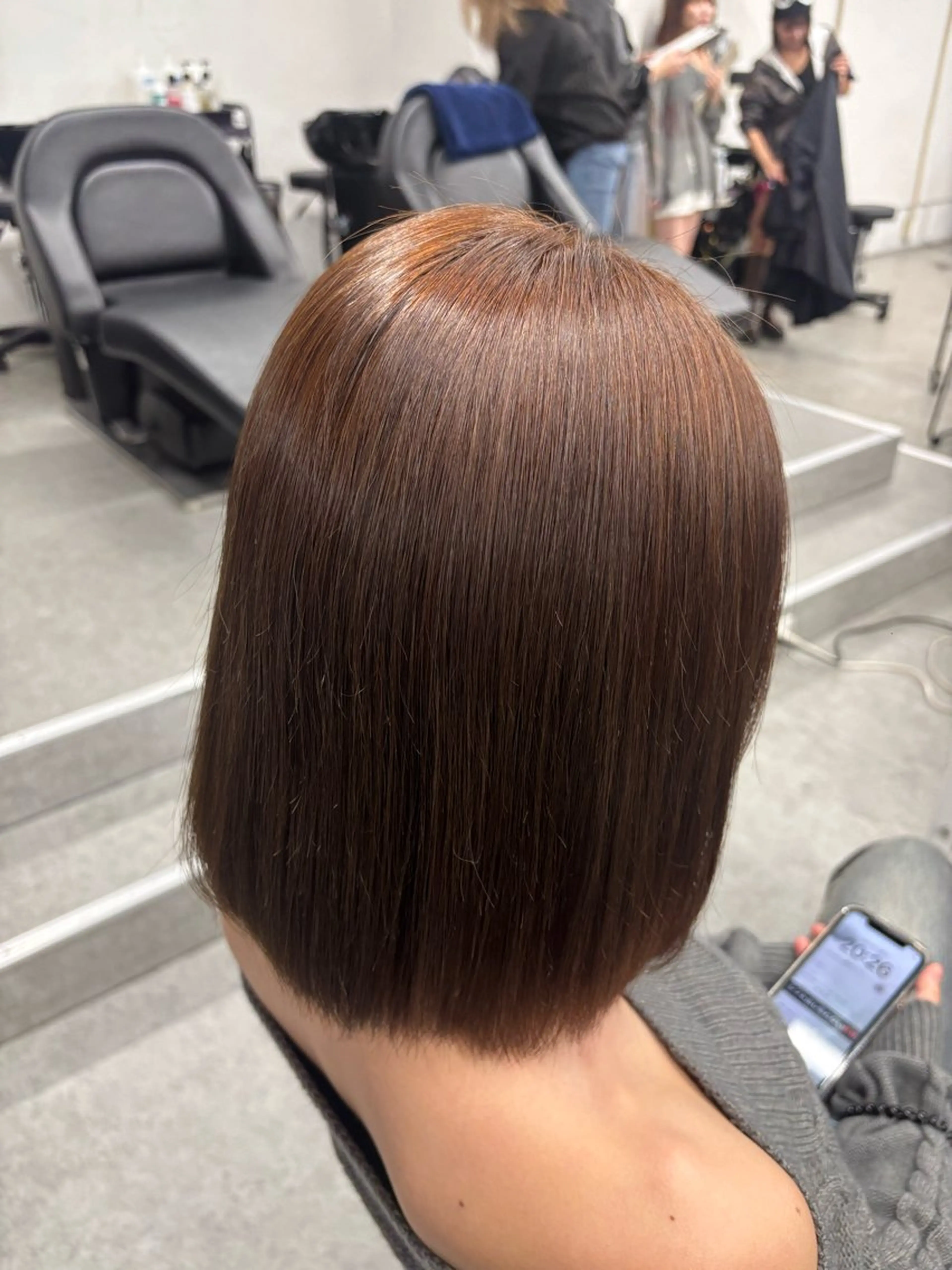 ショート カラー ✨艶モテカラー✨/ブ ラウン🤎／赤み消しのヘアスタイル