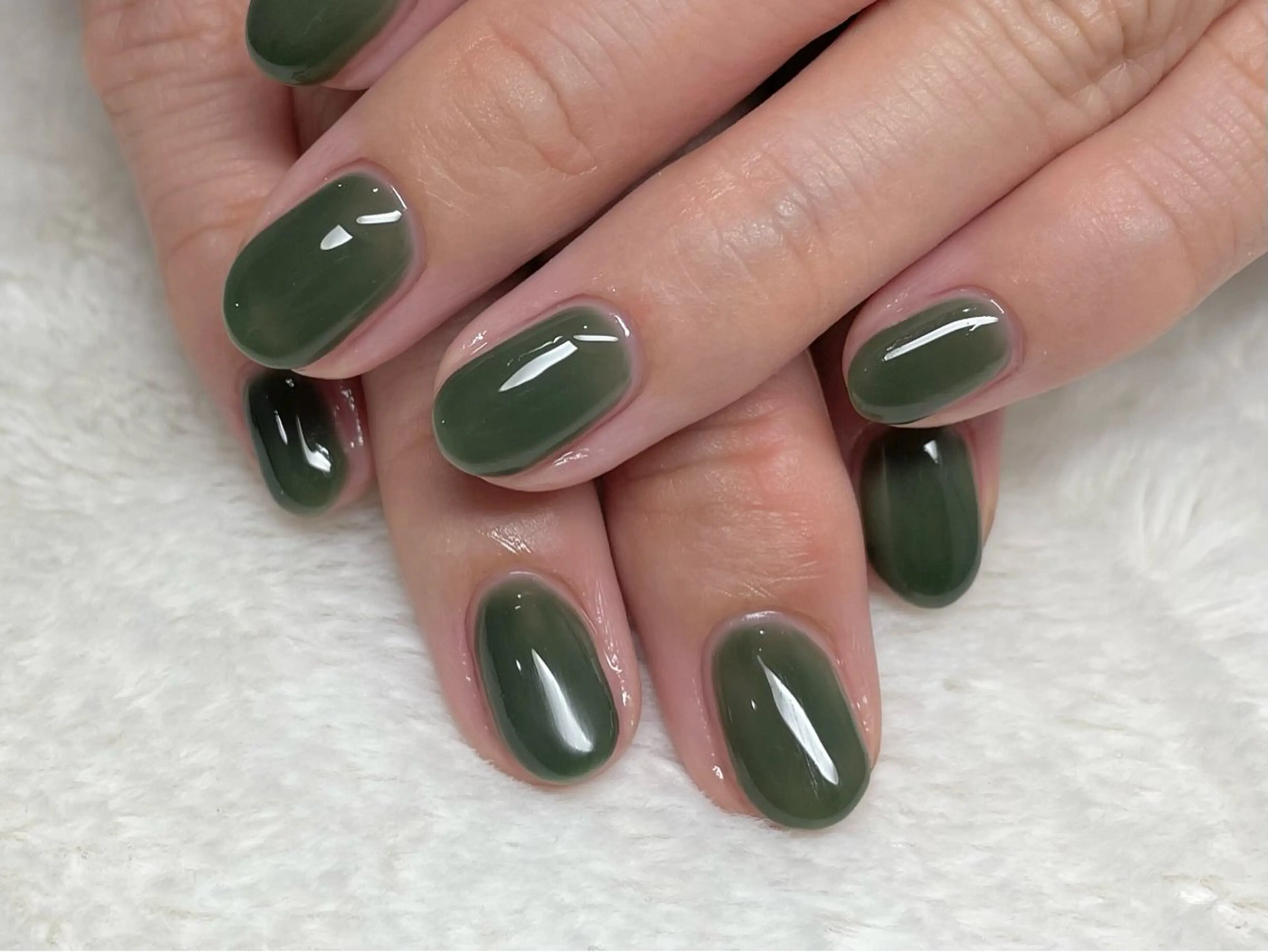 ネイル ワンカラーネイル riri-nail Rie Endoのネイルデザイン