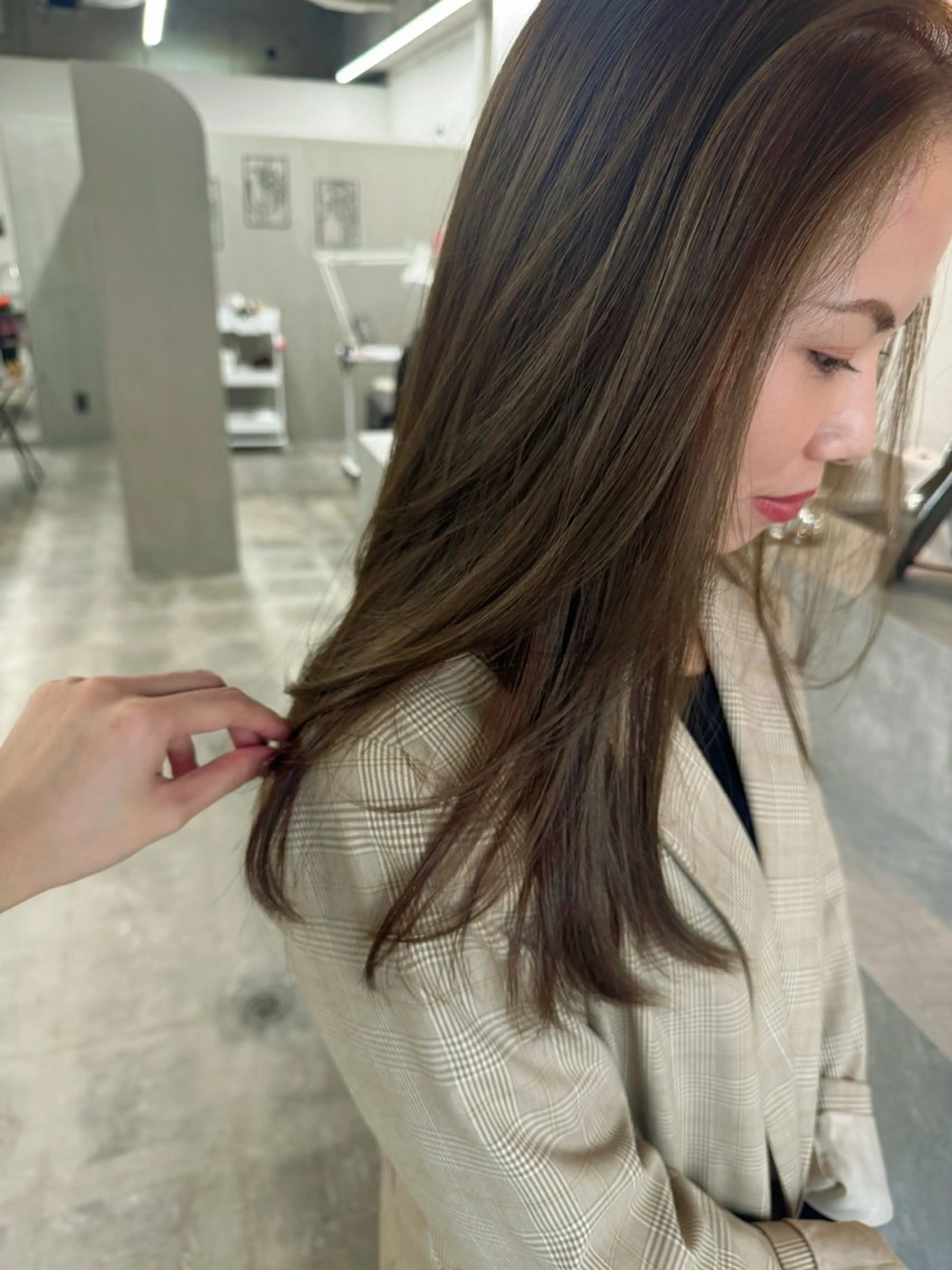 ミディアム ヘアカラー トリートメント miloc🫧 MOMOYOのヘアスタイル